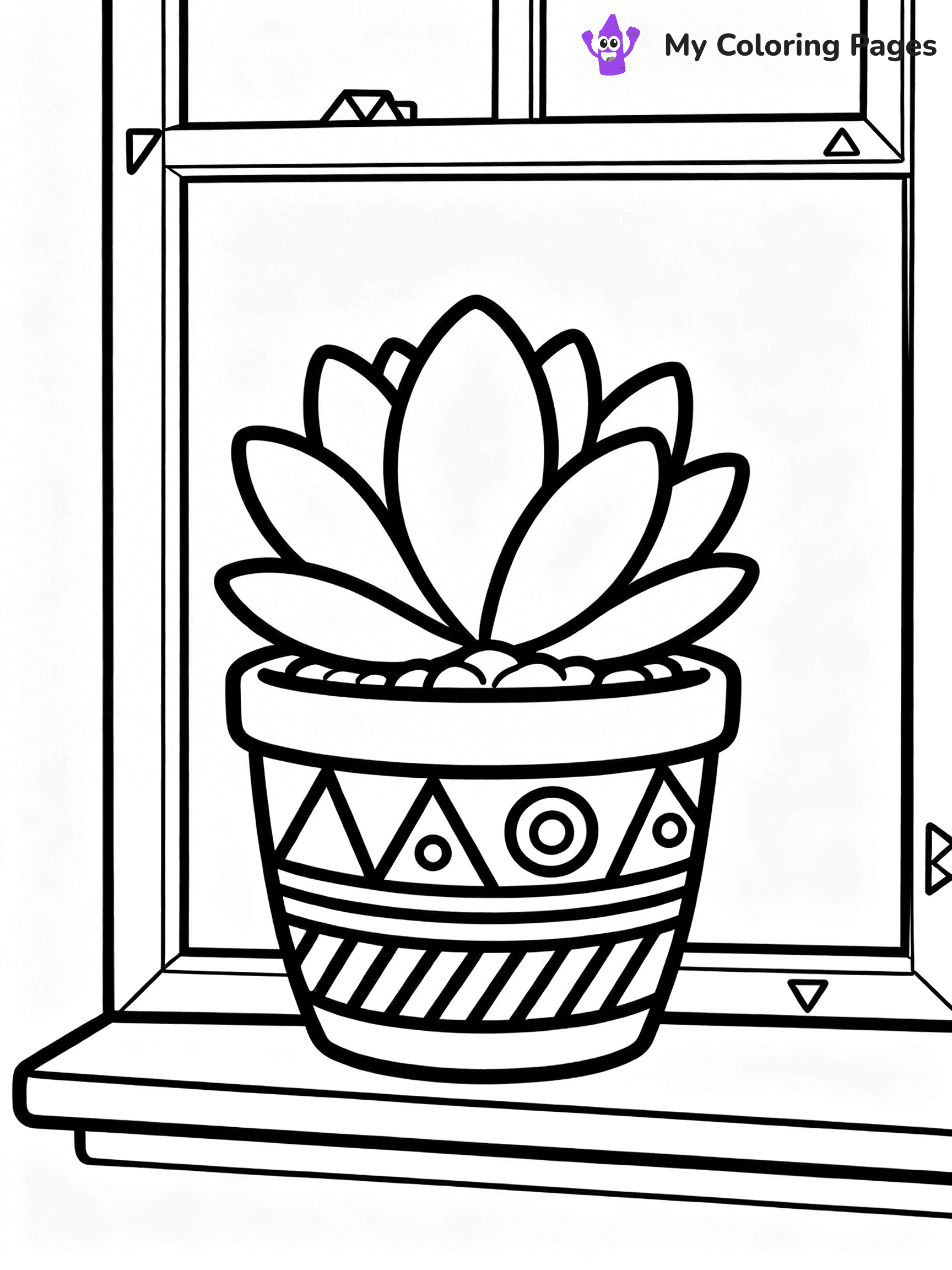 Potted Plant Coloring Pages - 117