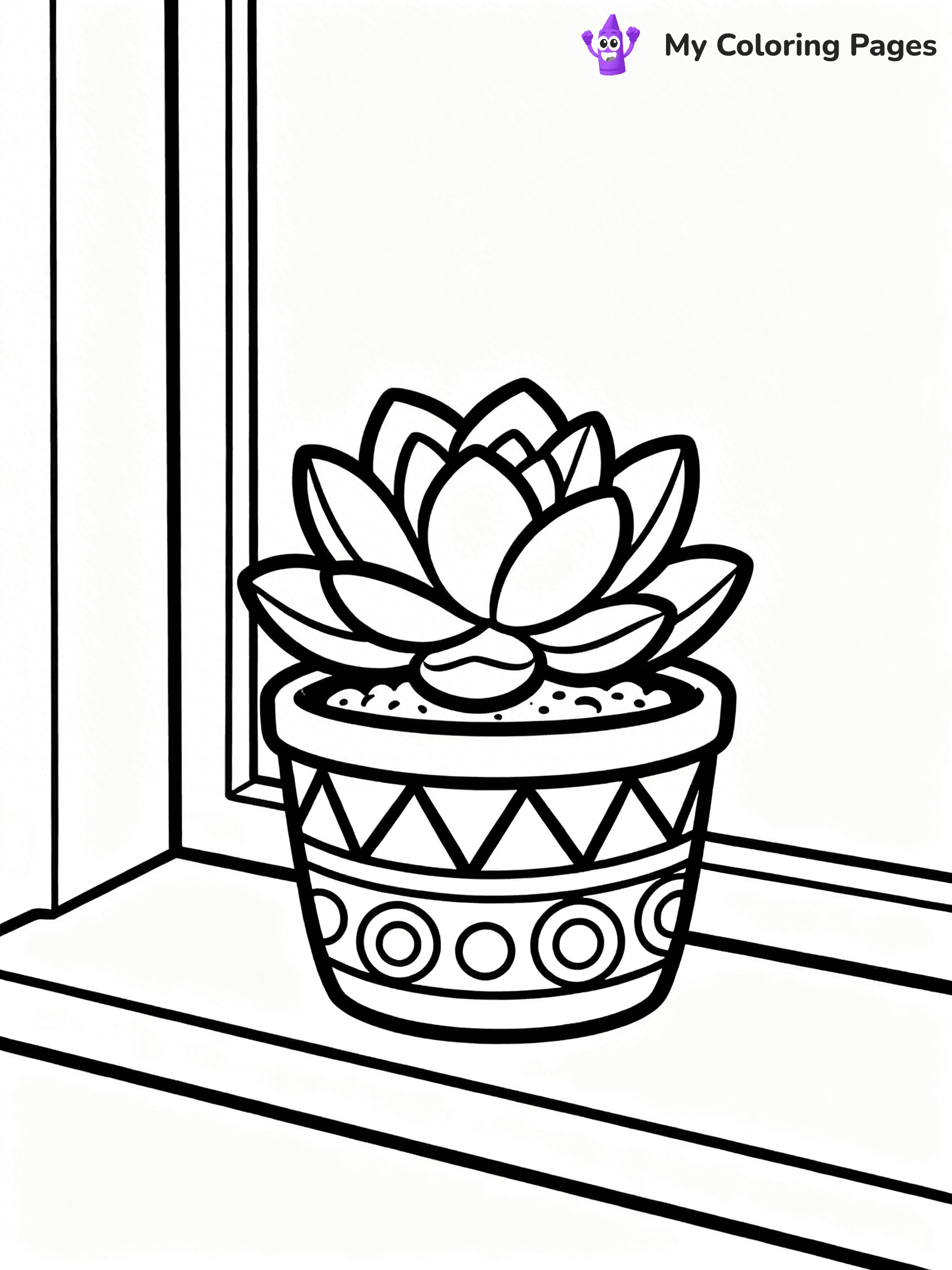 Potted Plant Coloring Pages - 116