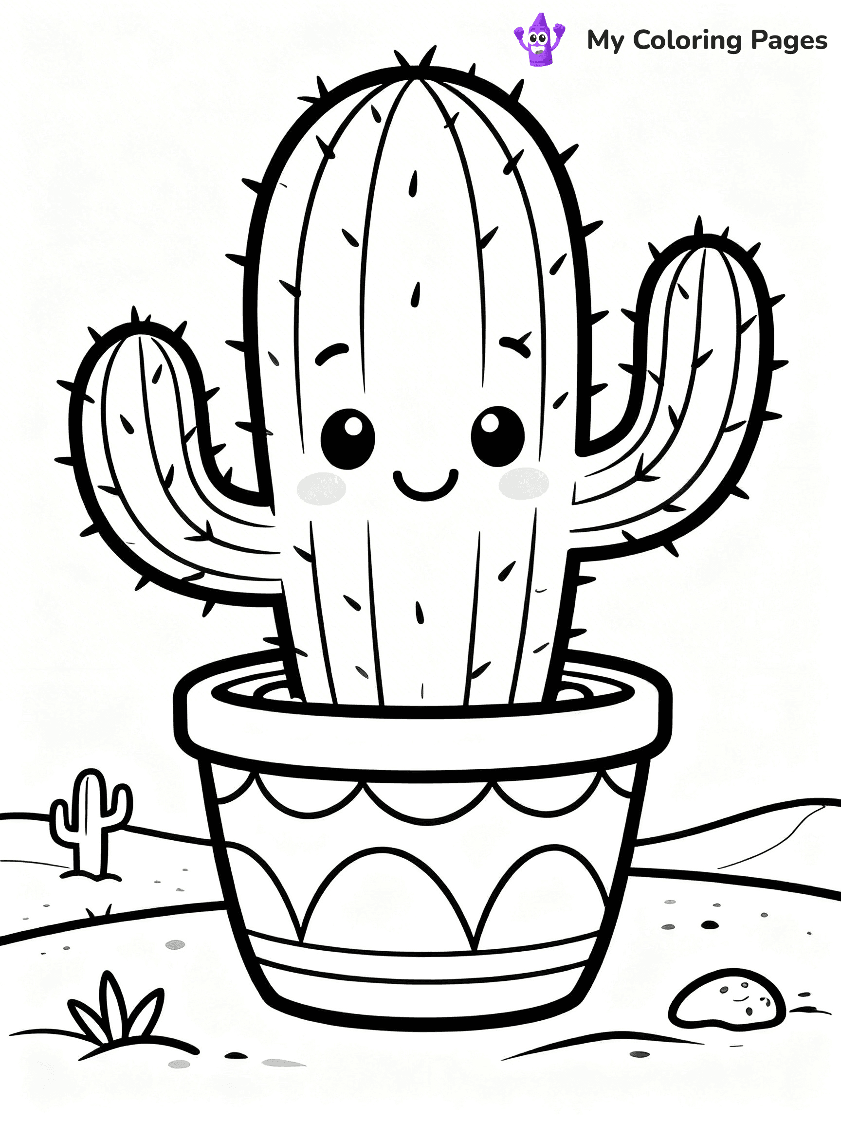 Potted Plant Coloring Pages - 107