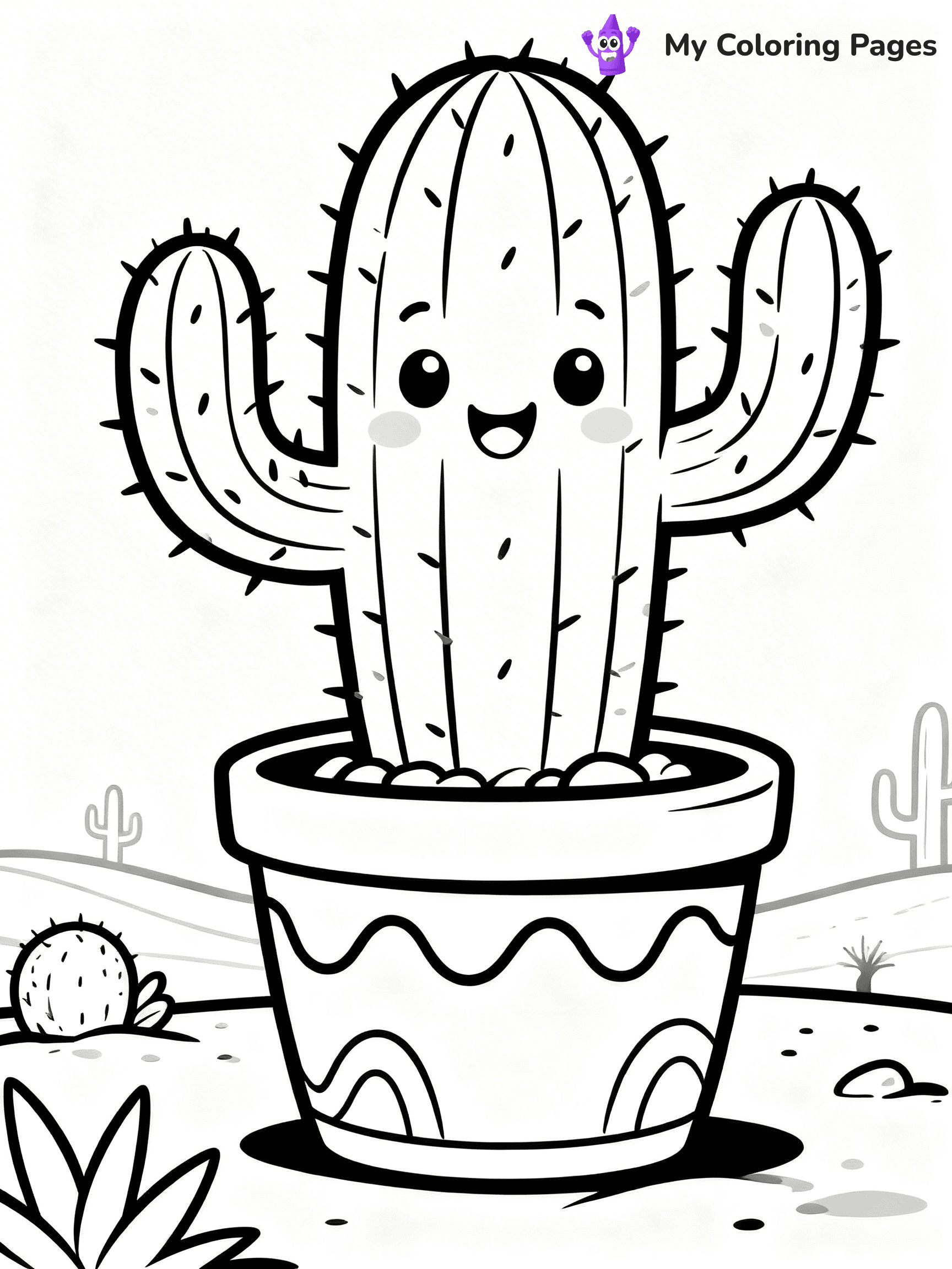 Potted Plant Coloring Pages - 106