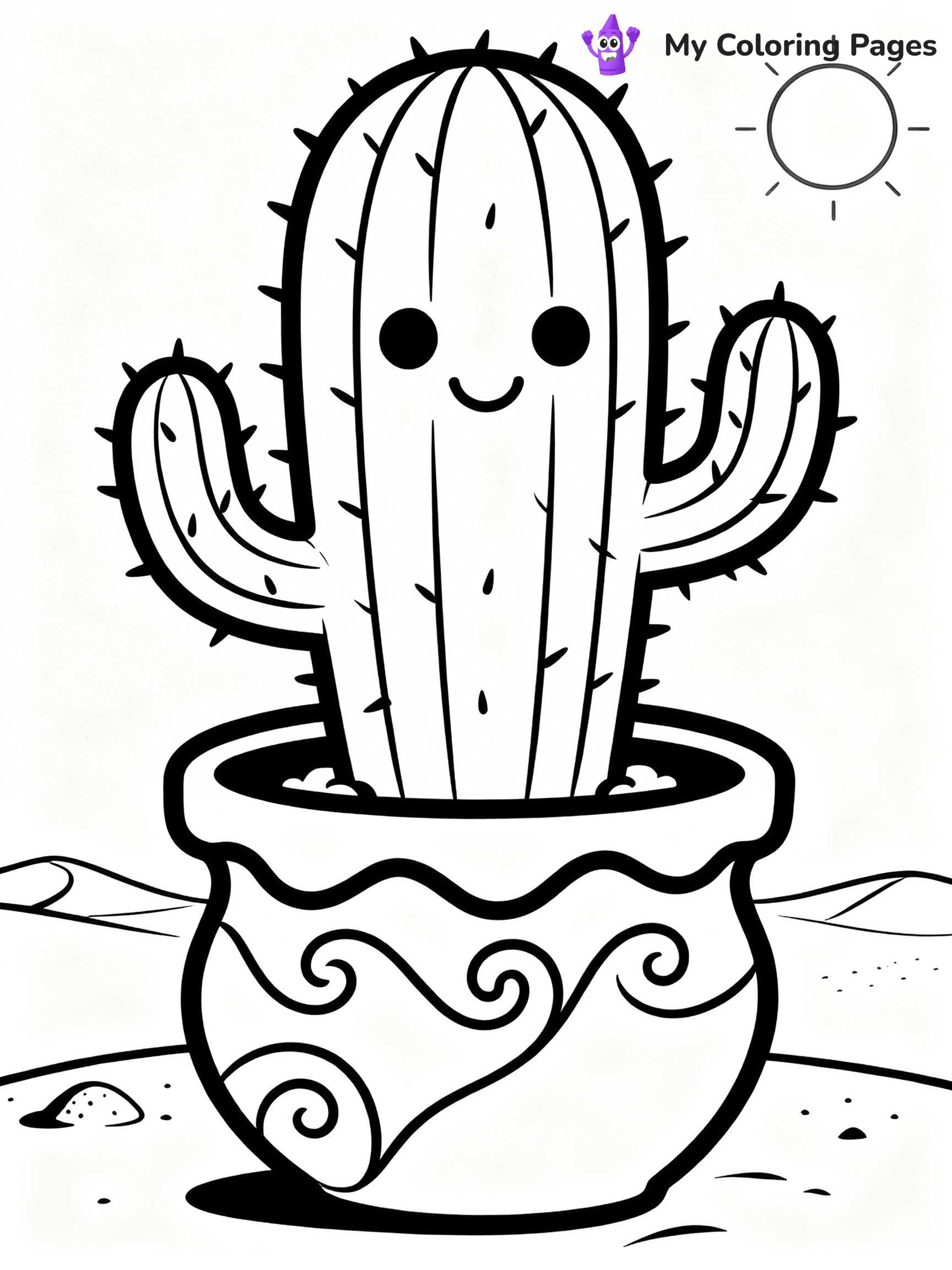 Potted Plant Coloring Pages - 104