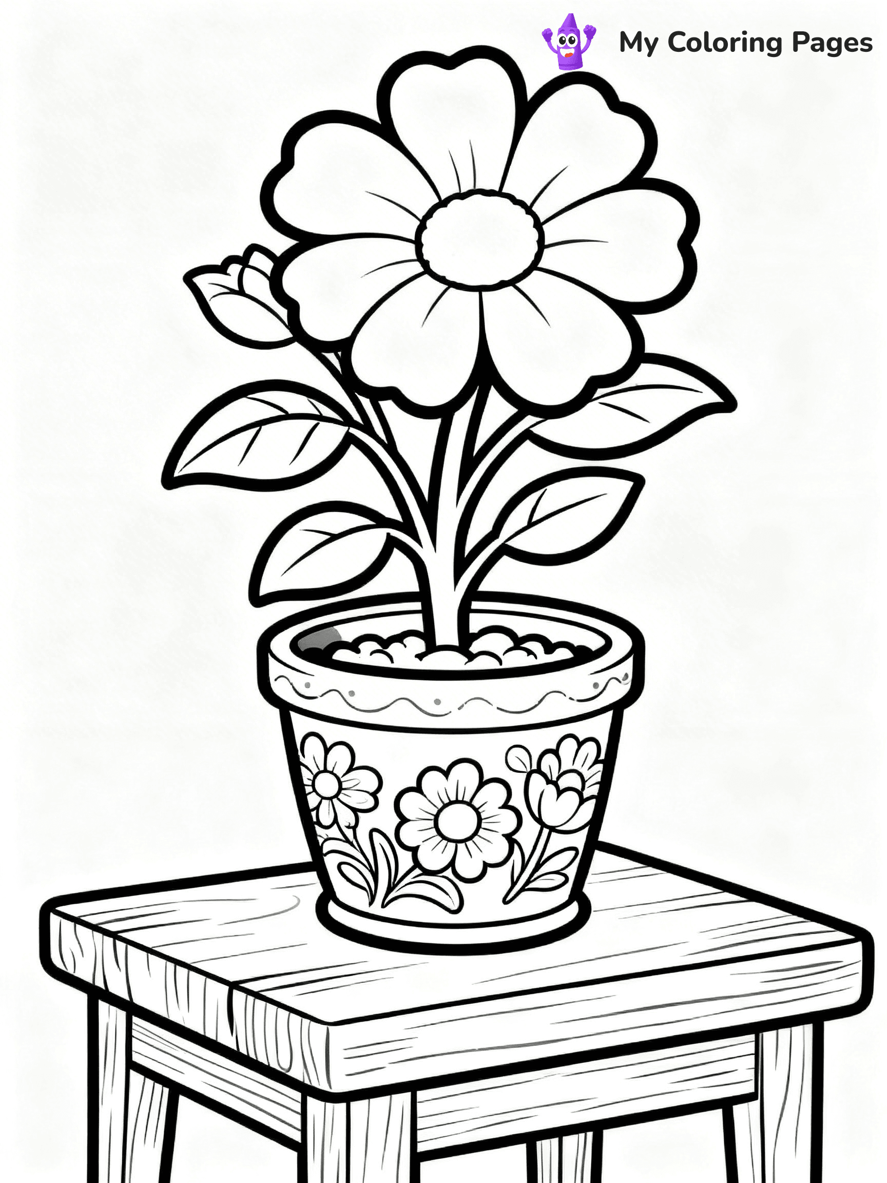Potted Plant Coloring Pages - 96