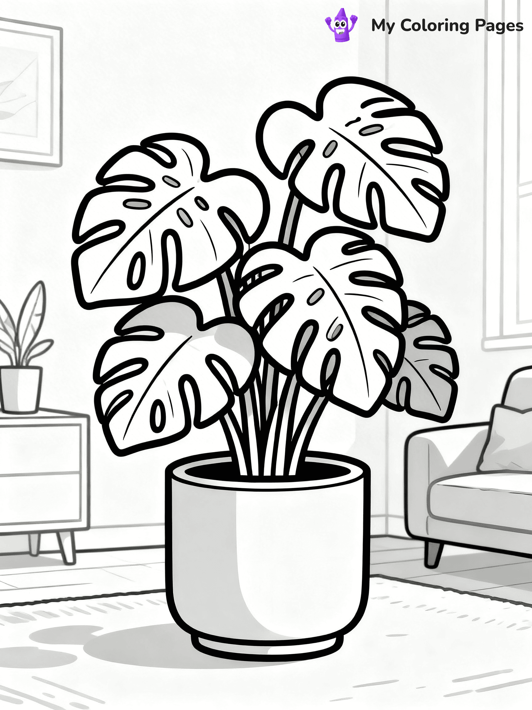 Potted Plant Coloring Pages - 88