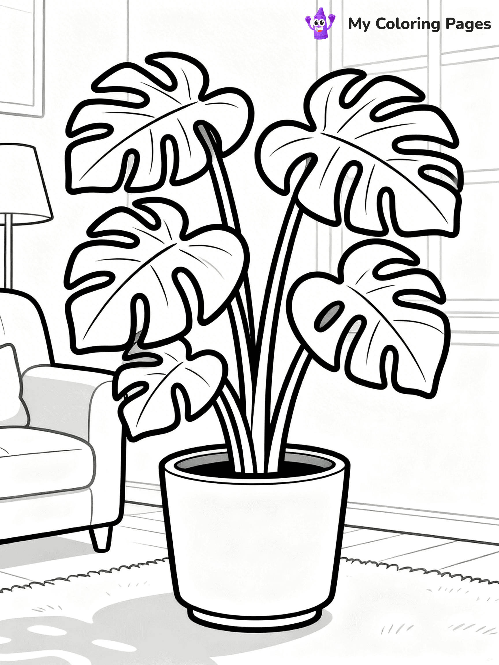 Potted Plant Coloring Pages - 87