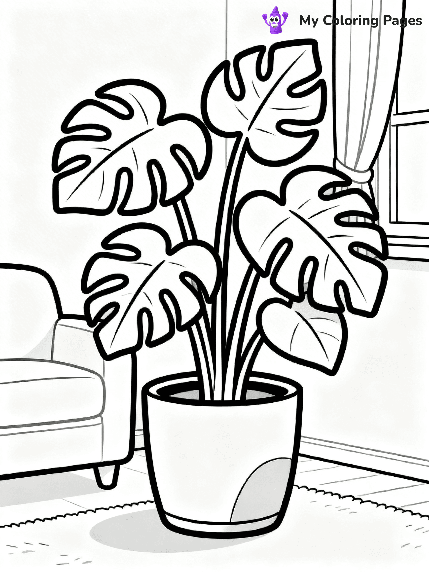 Potted Plant Coloring Pages - 86
