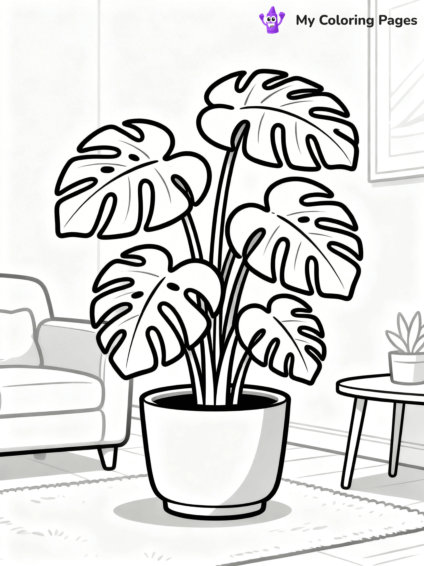 Potted Plant Coloring Pages - 85