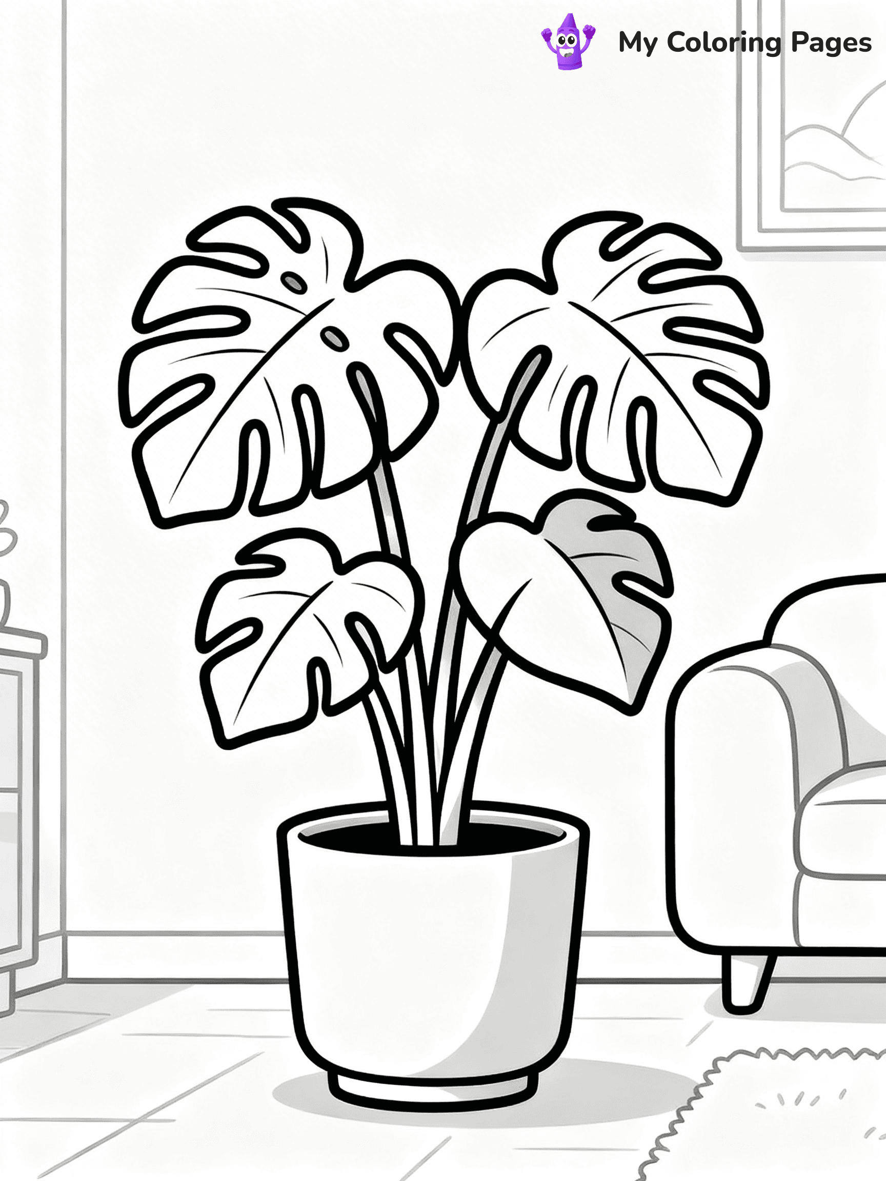 Potted Plant Coloring Pages - 83