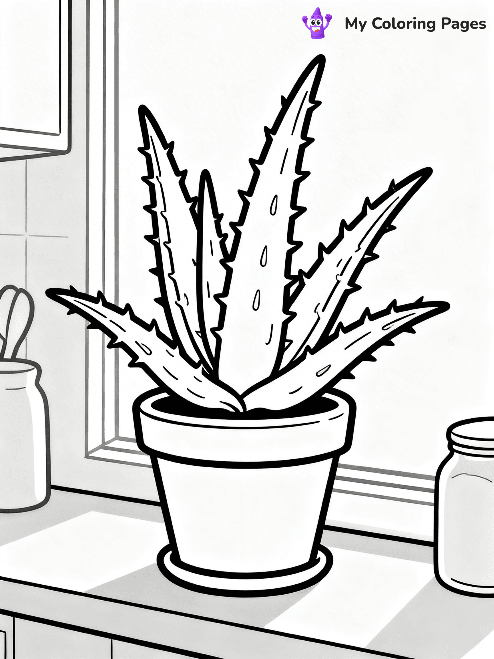 Potted Plant Coloring Pages - 75