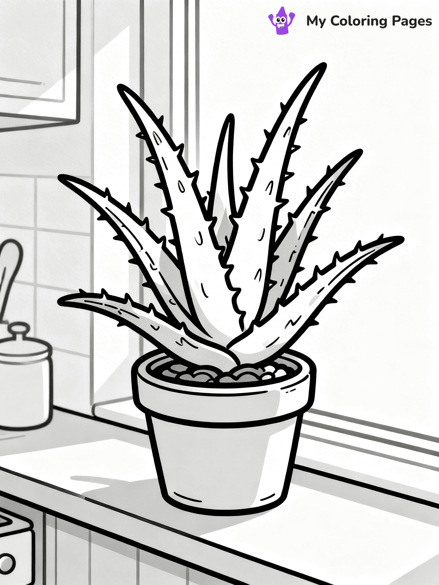 Potted Plant Coloring Pages - 74