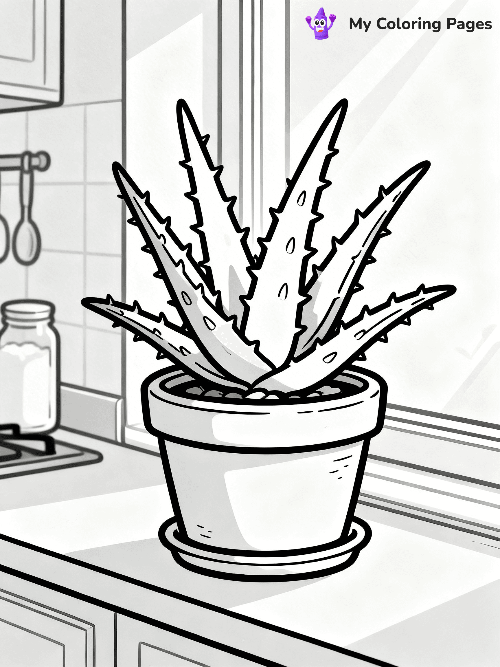Potted Plant Coloring Pages - 73