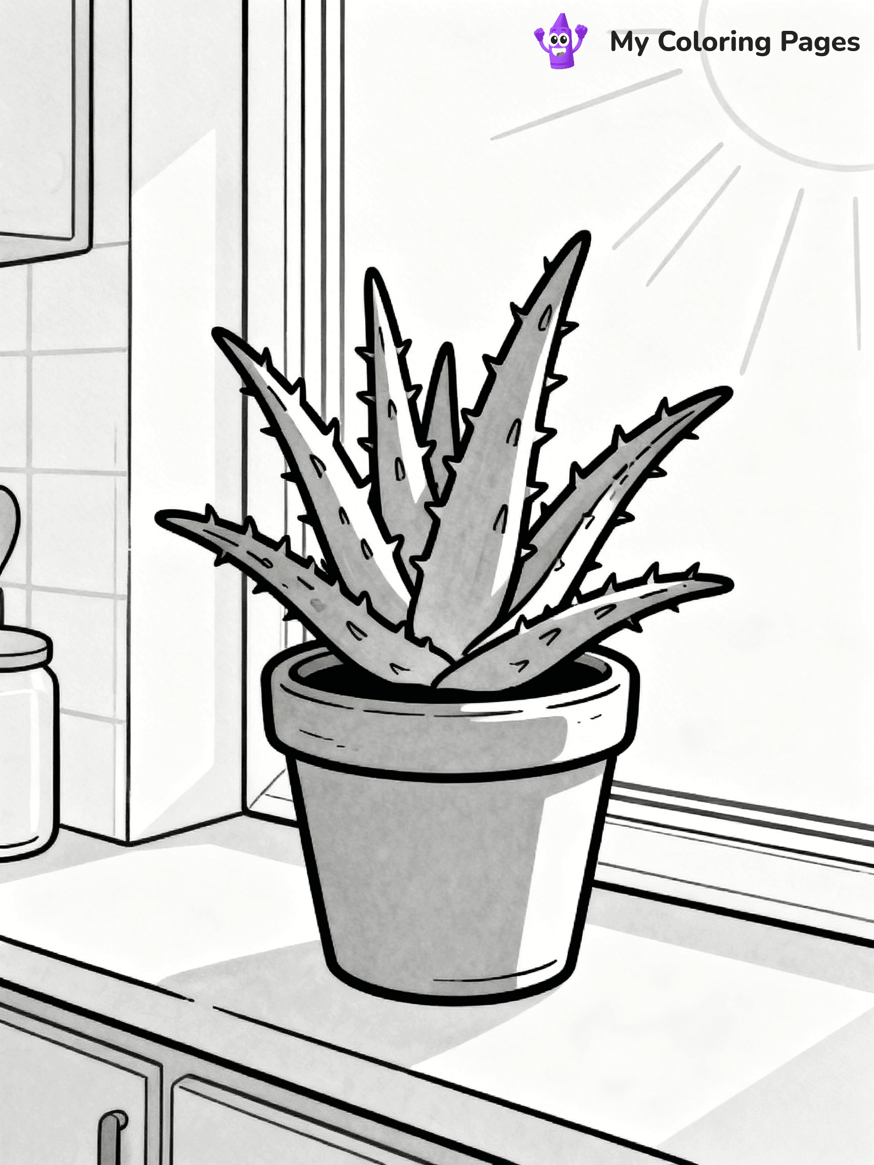 Potted Plant Coloring Pages - 71