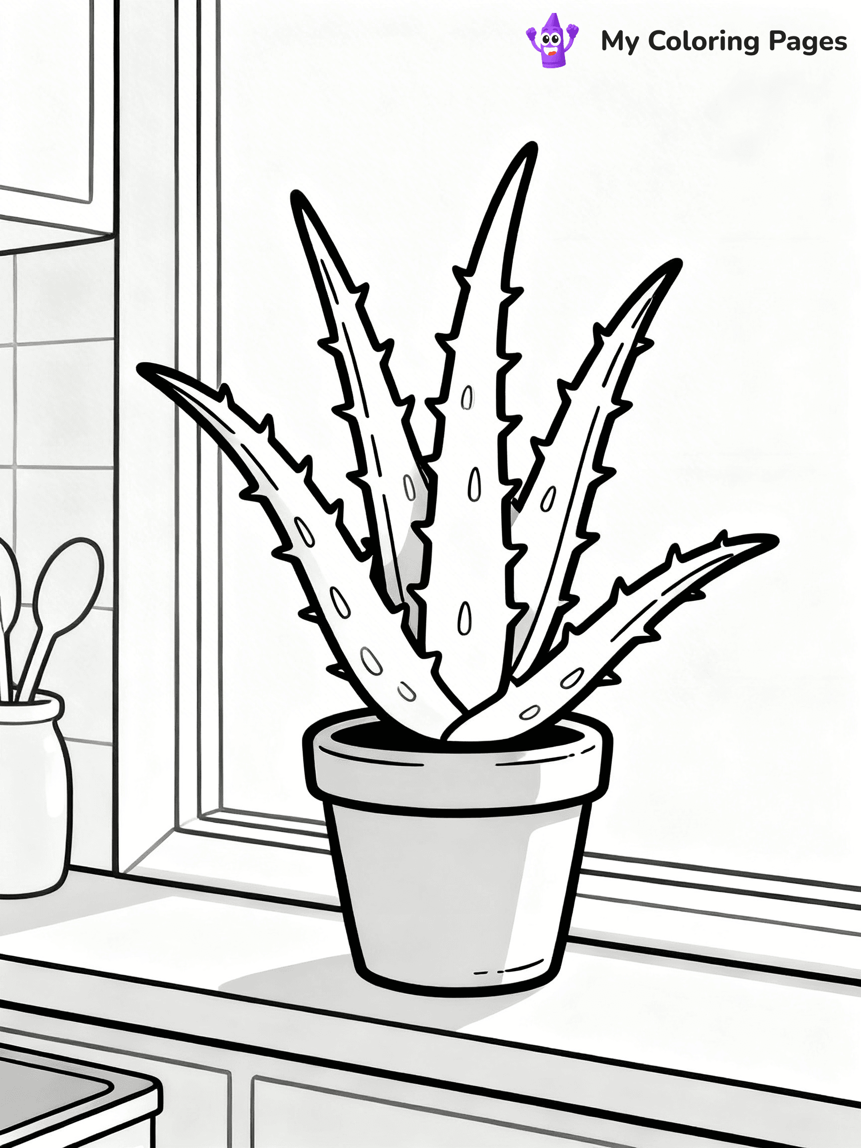 Potted Plant Coloring Pages - 69