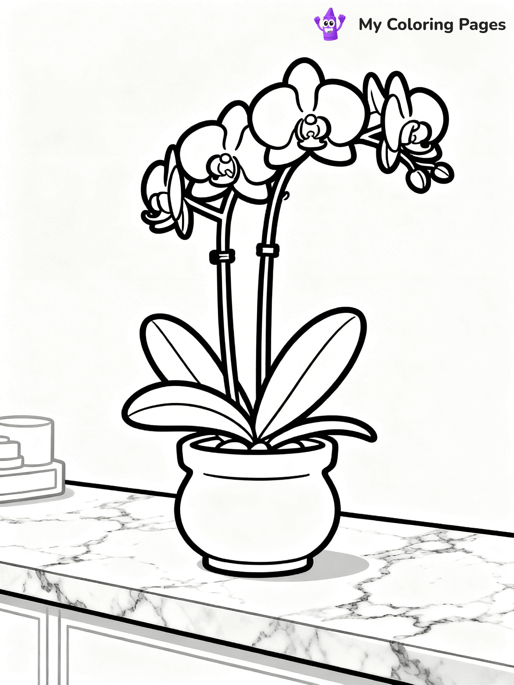 Potted Plant Coloring Pages - 65