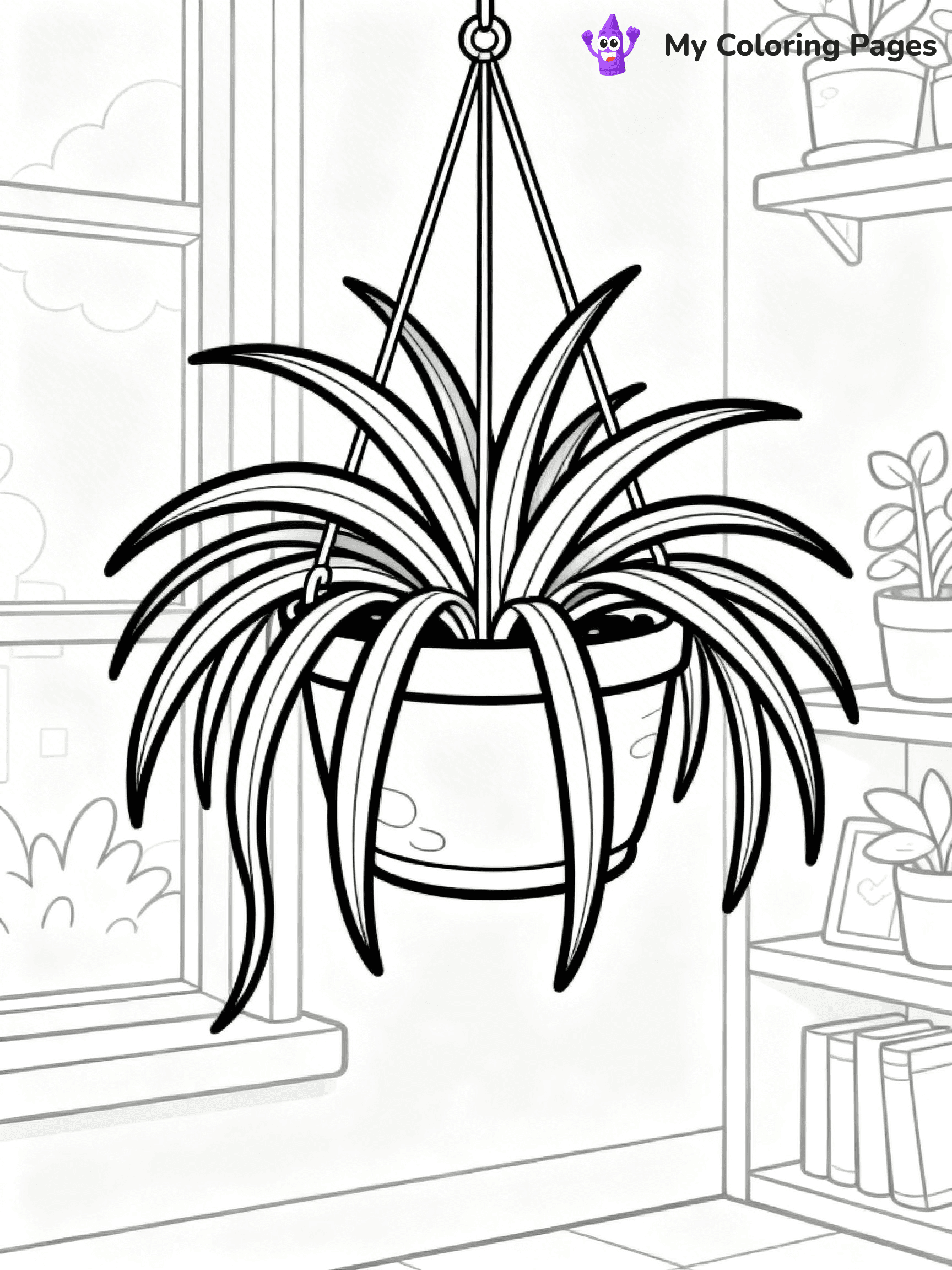 Potted Plant Coloring Pages - 59