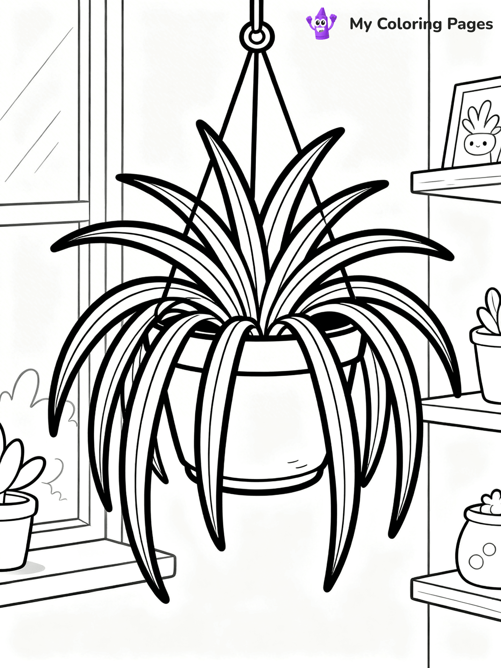 Potted Plant Coloring Pages - 56