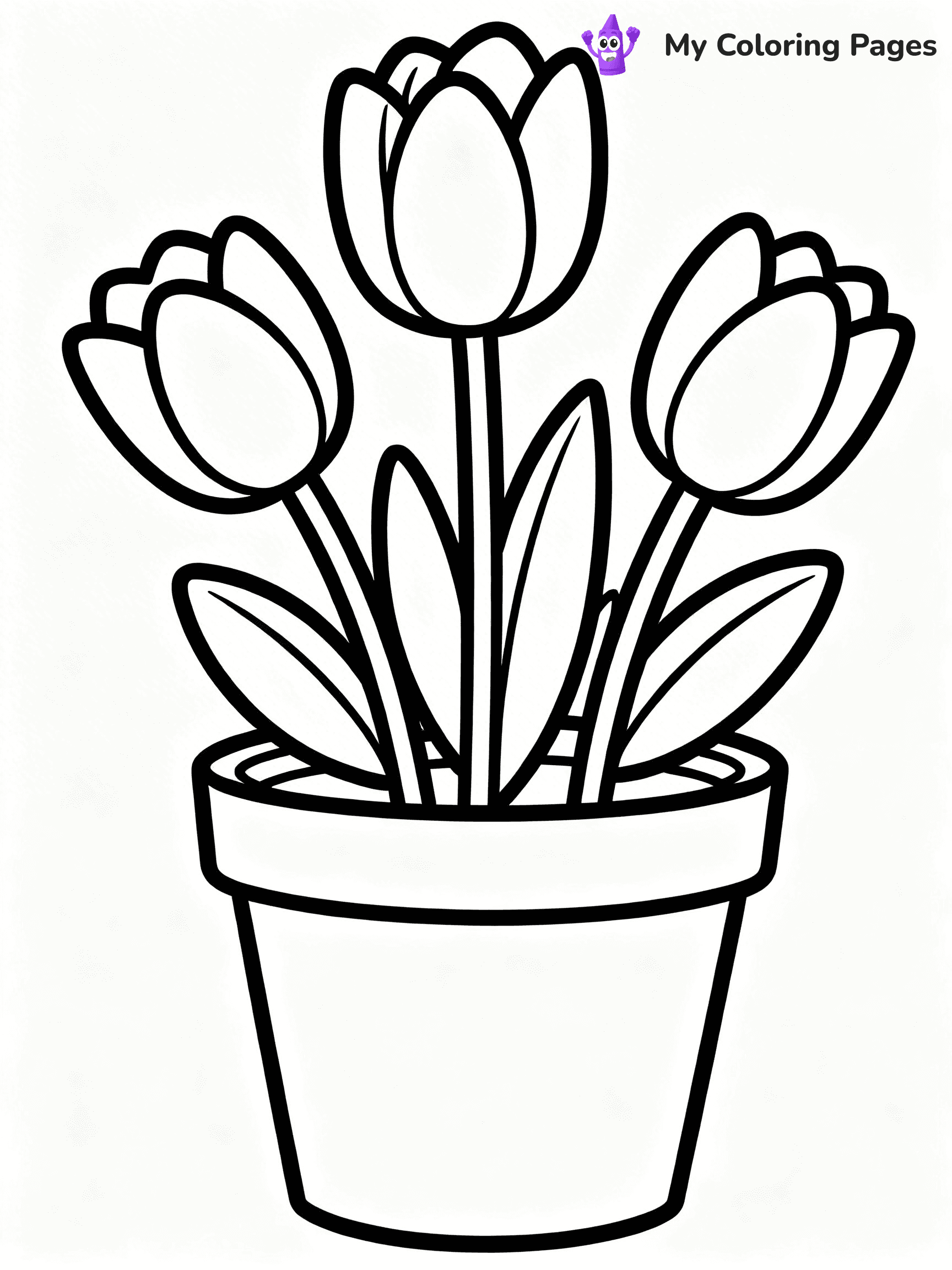 Potted Plant Coloring Pages - 54