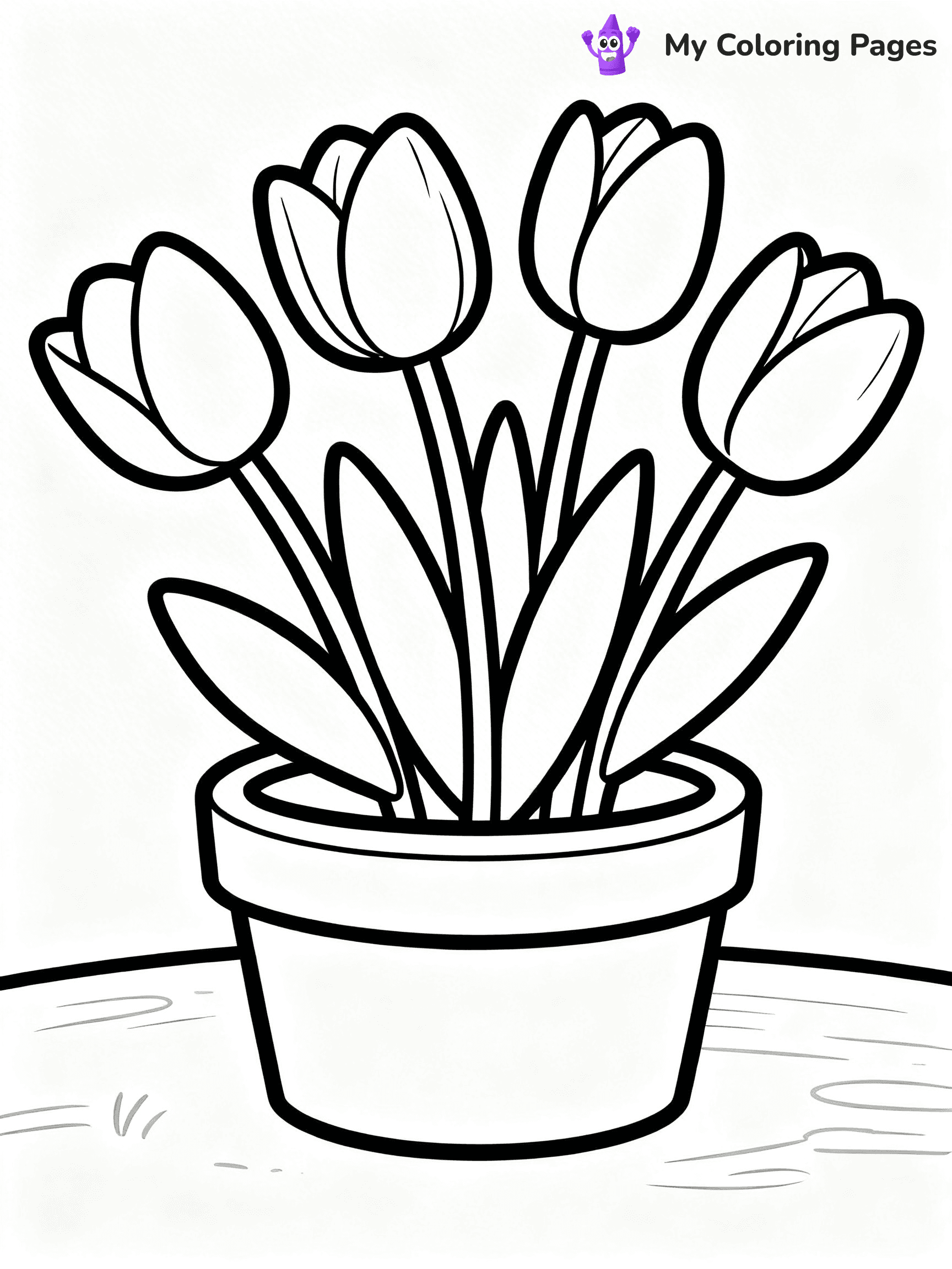 Potted Plant Coloring Pages - 53