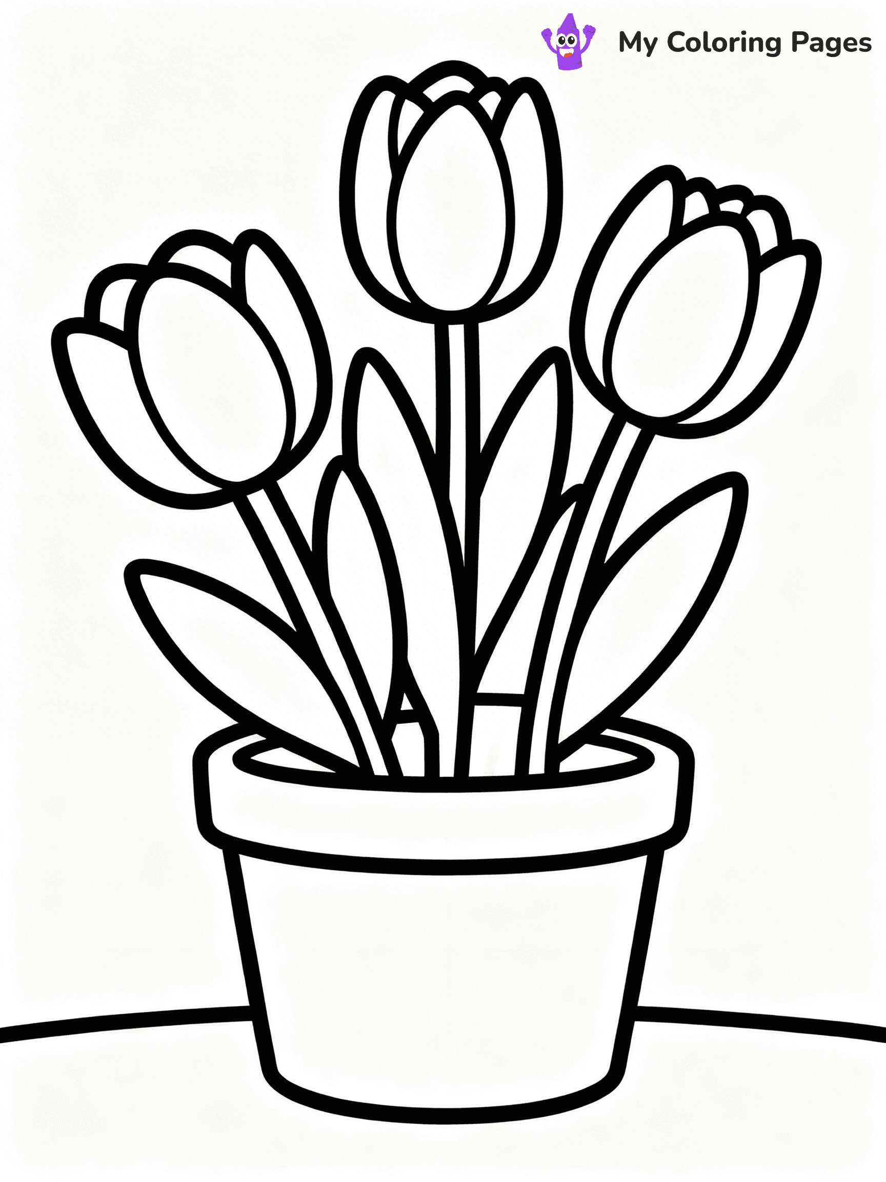 Potted Plant Coloring Pages - 50