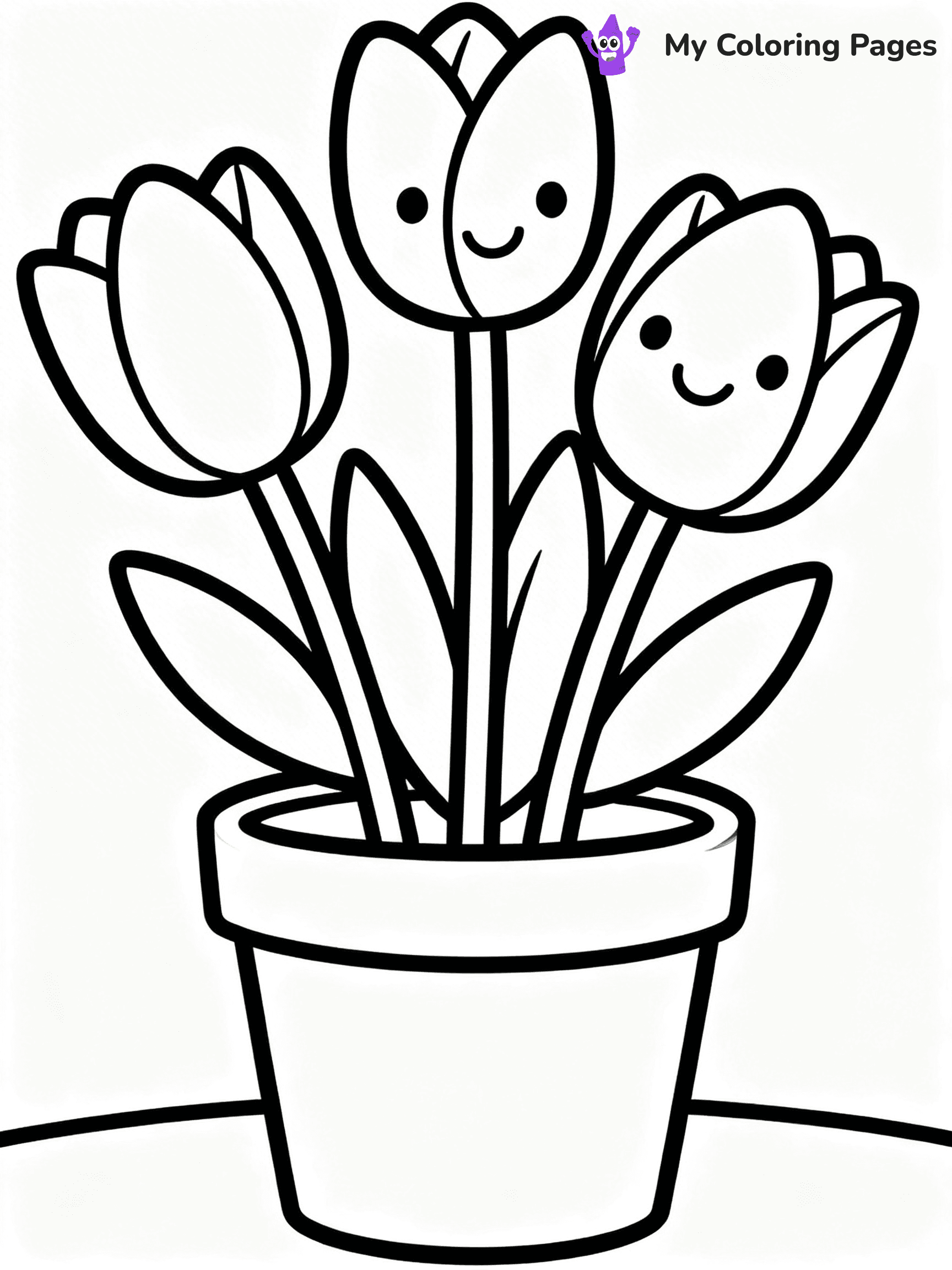 Potted Plant Coloring Pages - 49