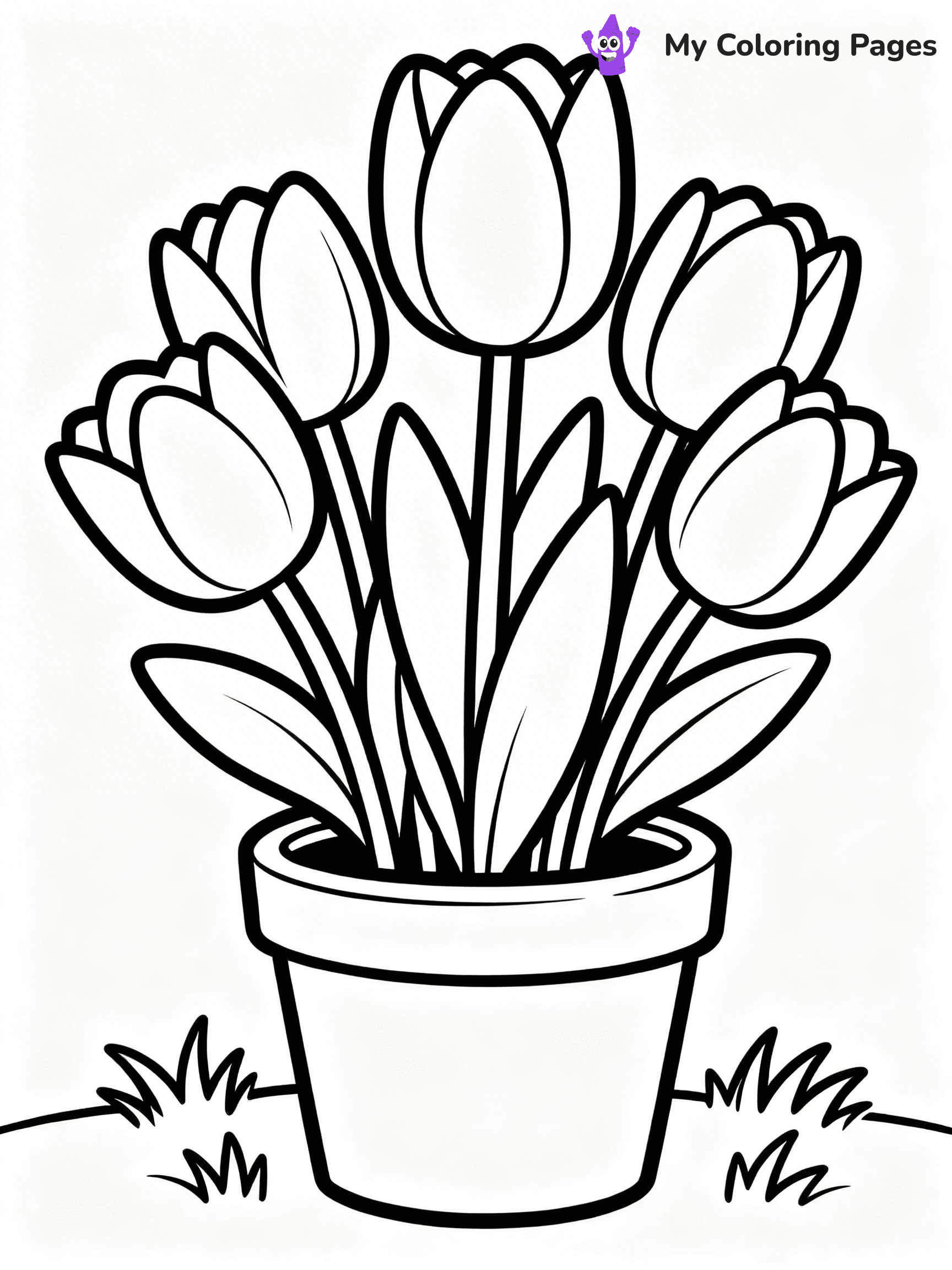 Potted Plant Coloring Pages - 48
