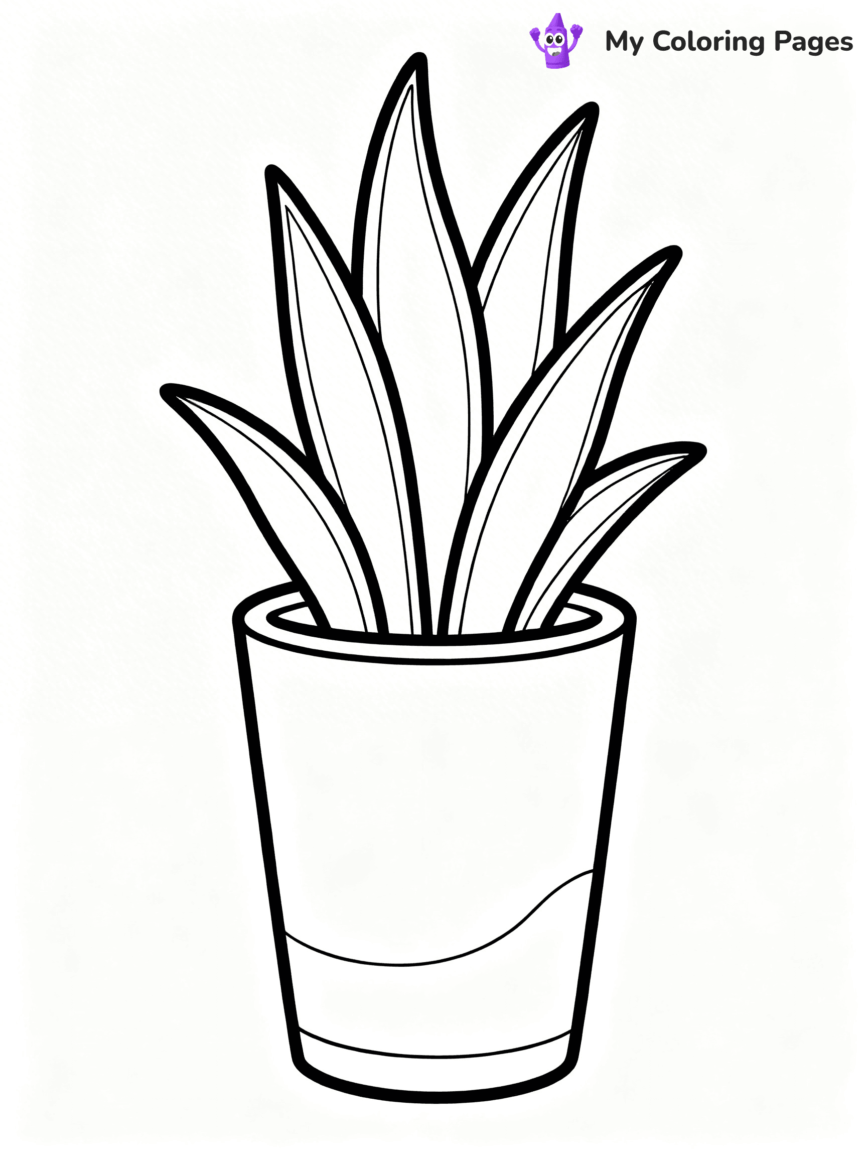 Potted Plant Coloring Pages - 47