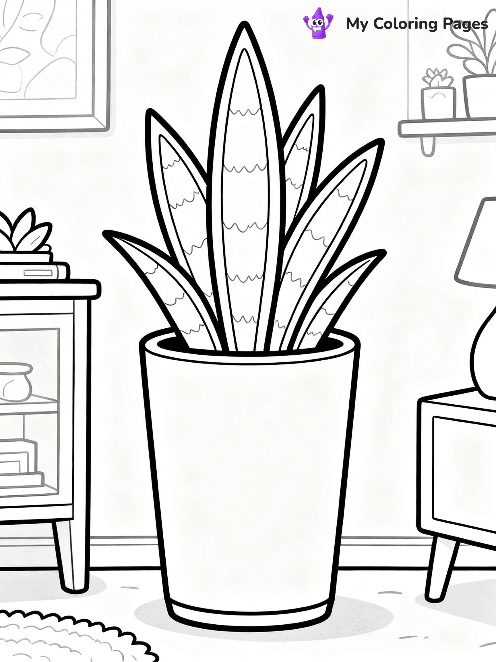 Potted Plant Coloring Pages - 46