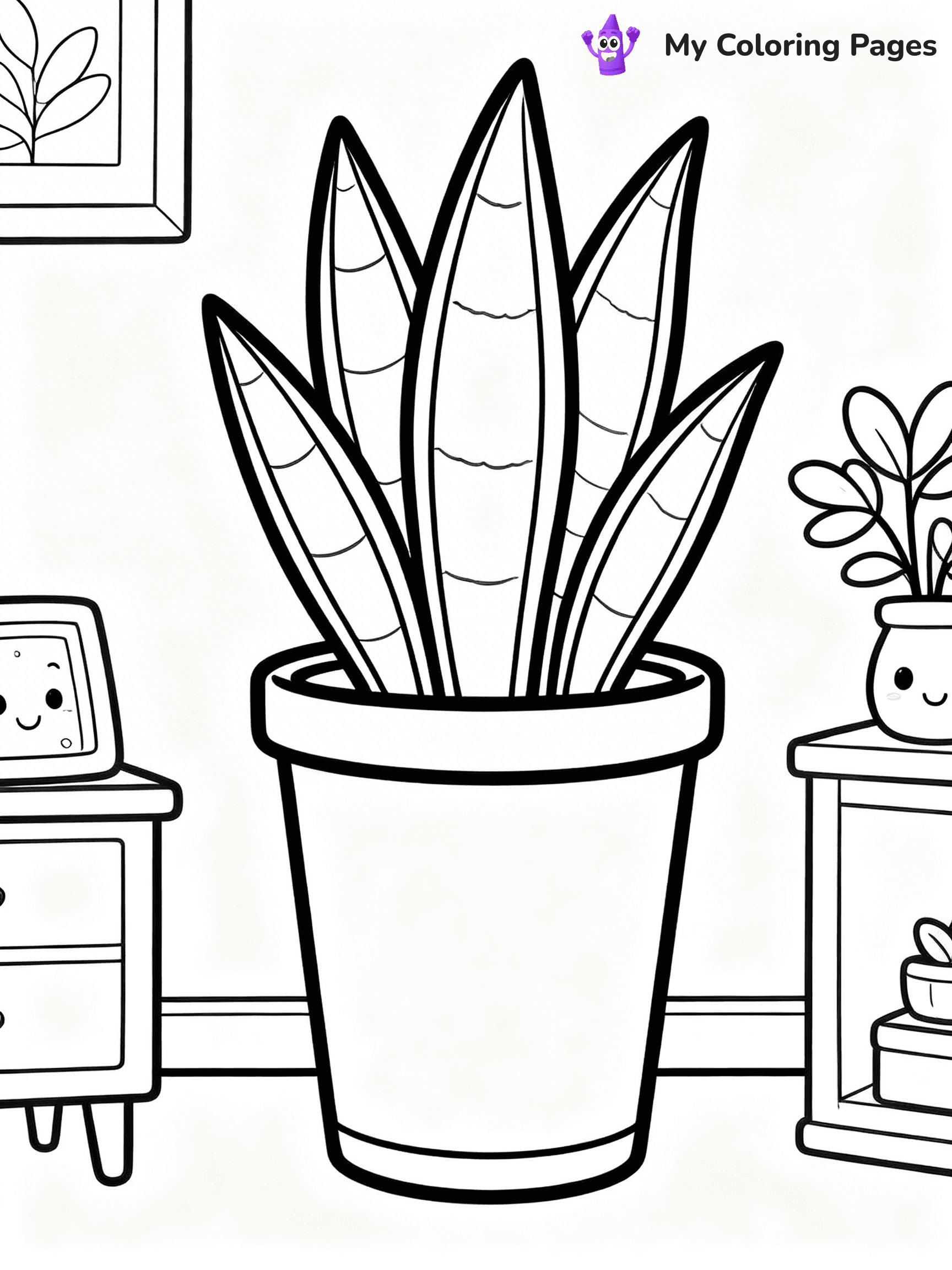 Potted Plant Coloring Pages - 45