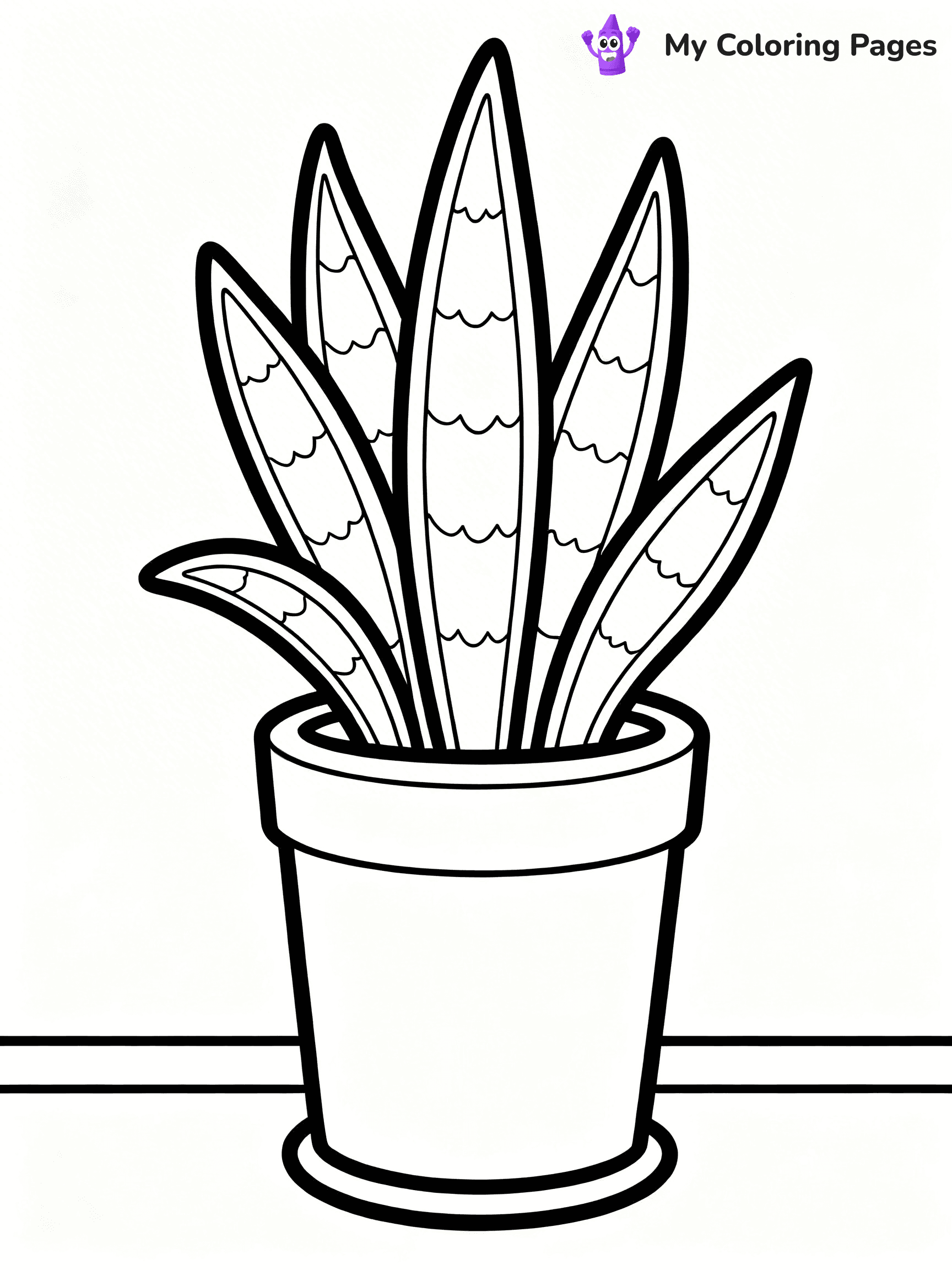 Potted Plant Coloring Pages - 43