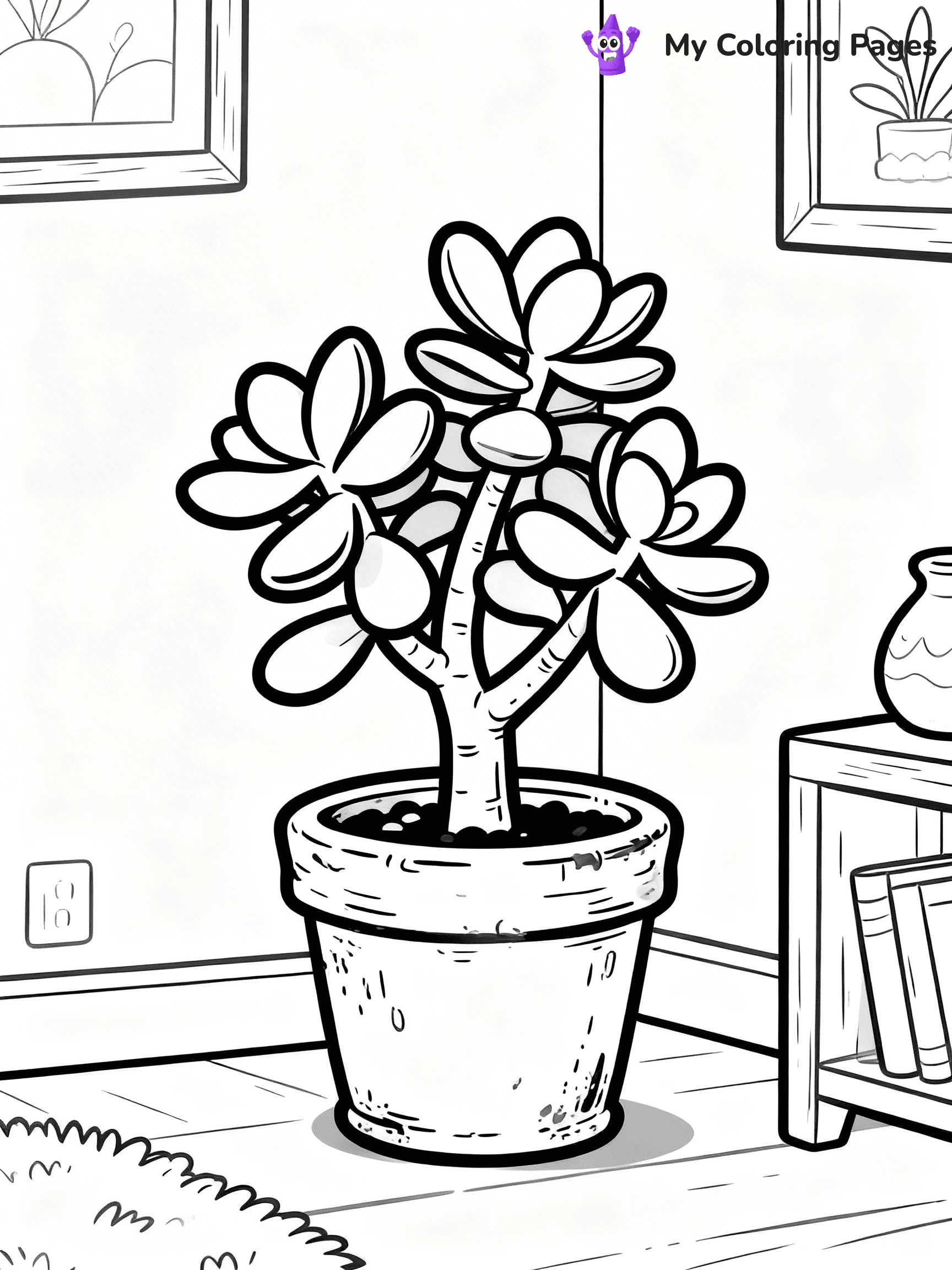 Potted Plant Coloring Pages - 44