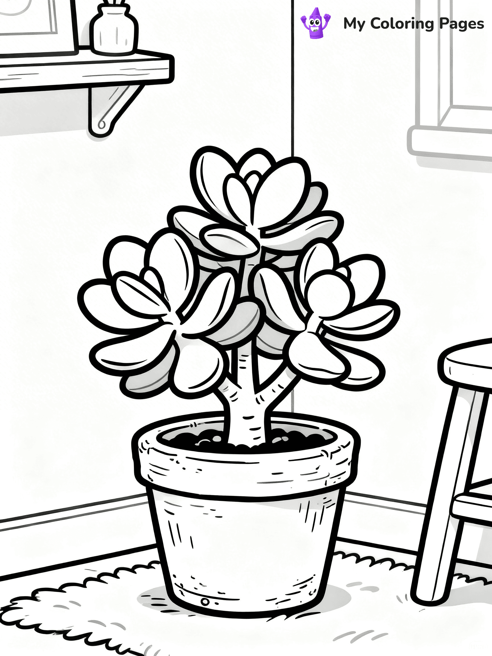 Potted Plant Coloring Pages - 42