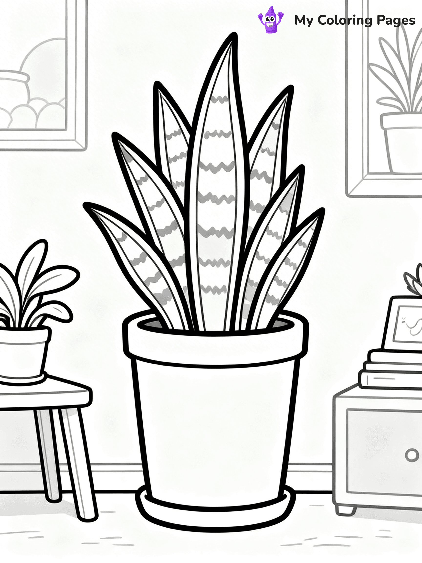 Potted Plant Coloring Pages - 39