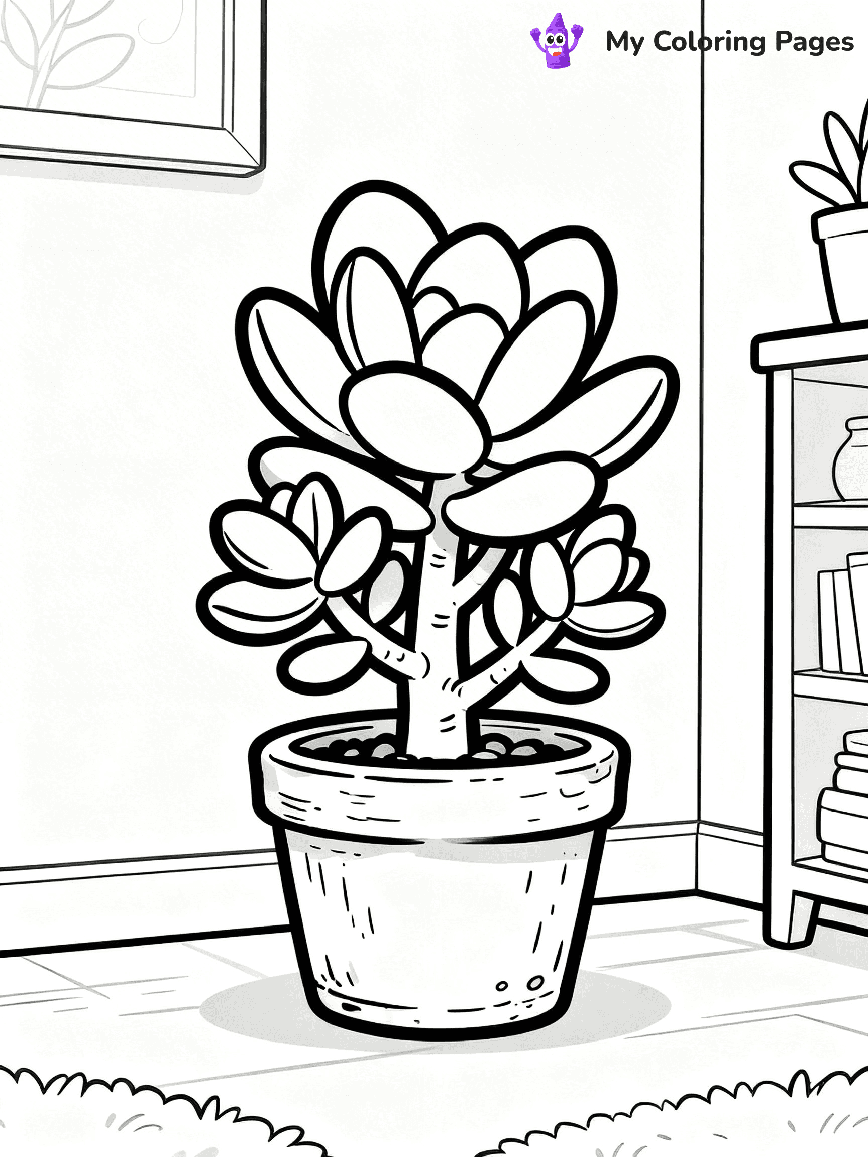 Potted Plant Coloring Pages - 38