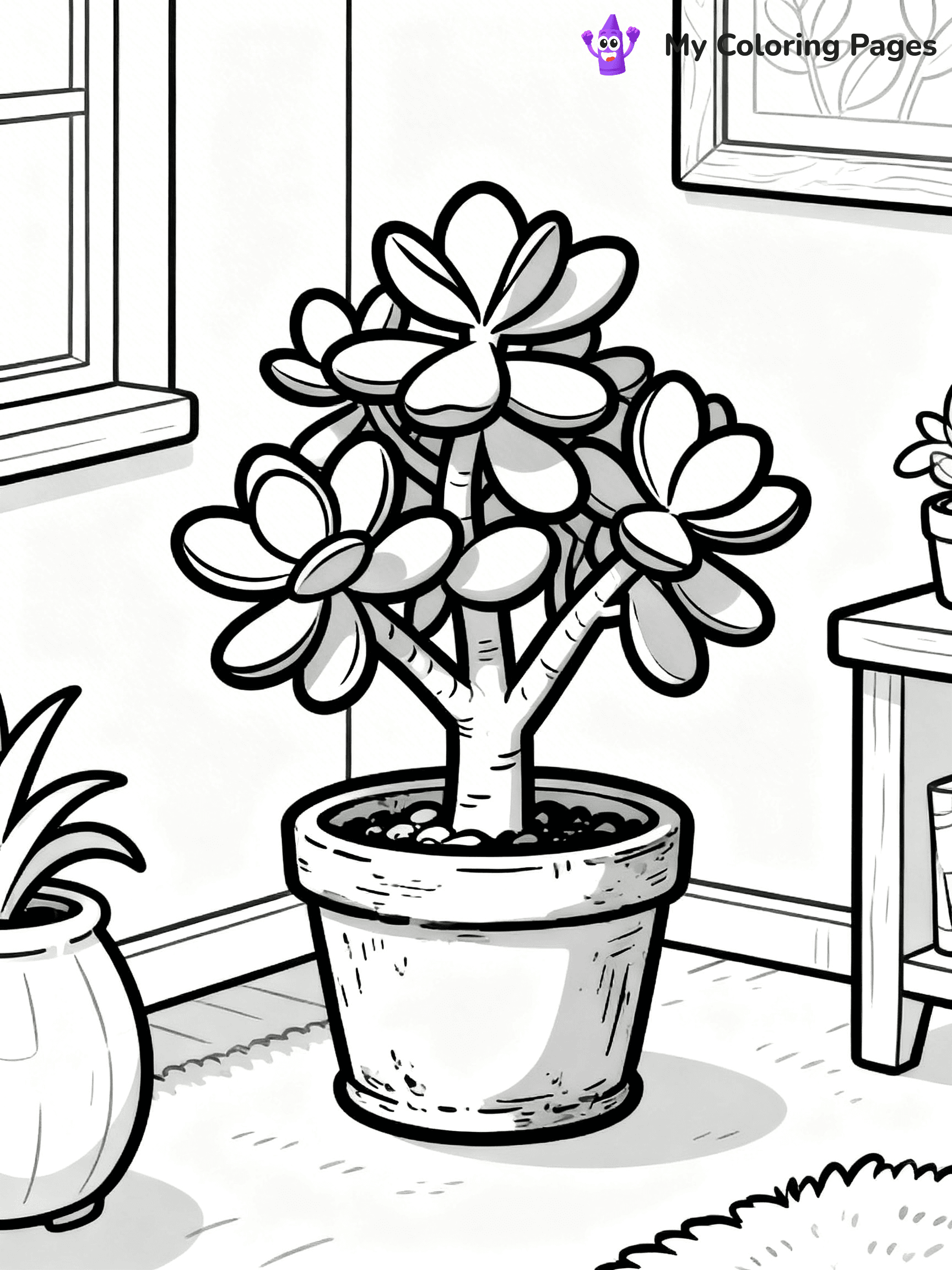 Potted Plant Coloring Pages - 37