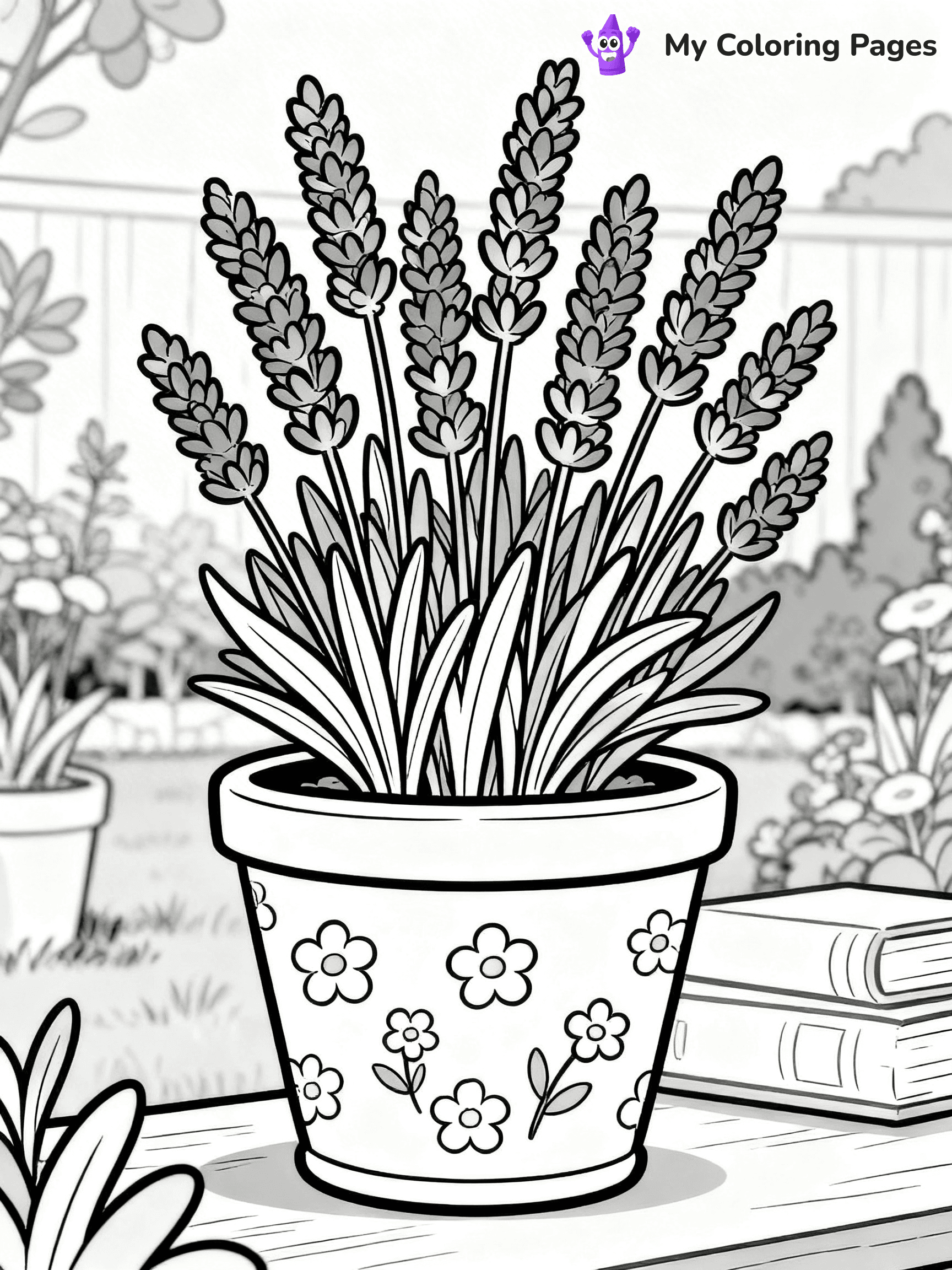 Potted Plant Coloring Pages - 30