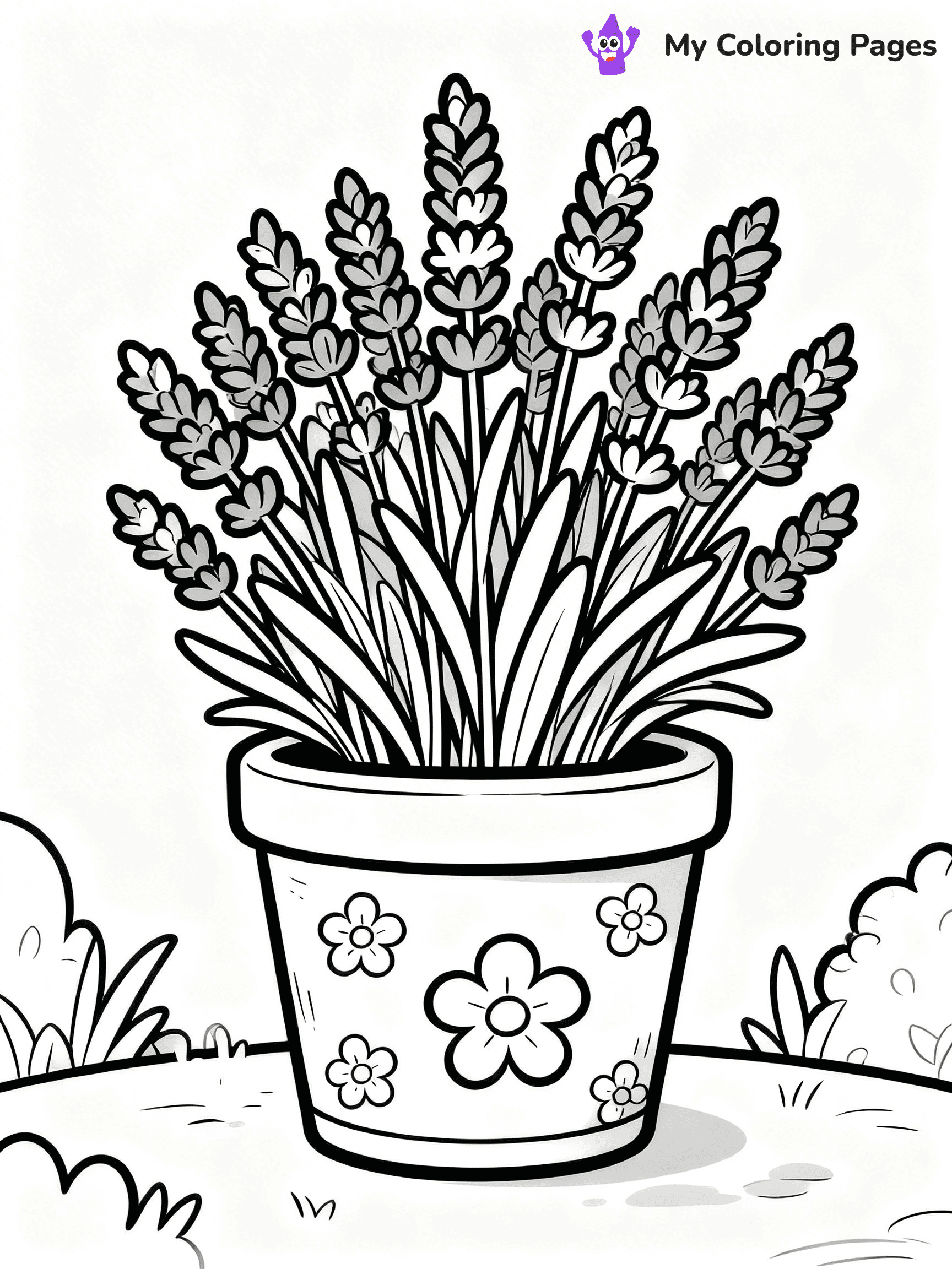 Potted Plant Coloring Pages - 28