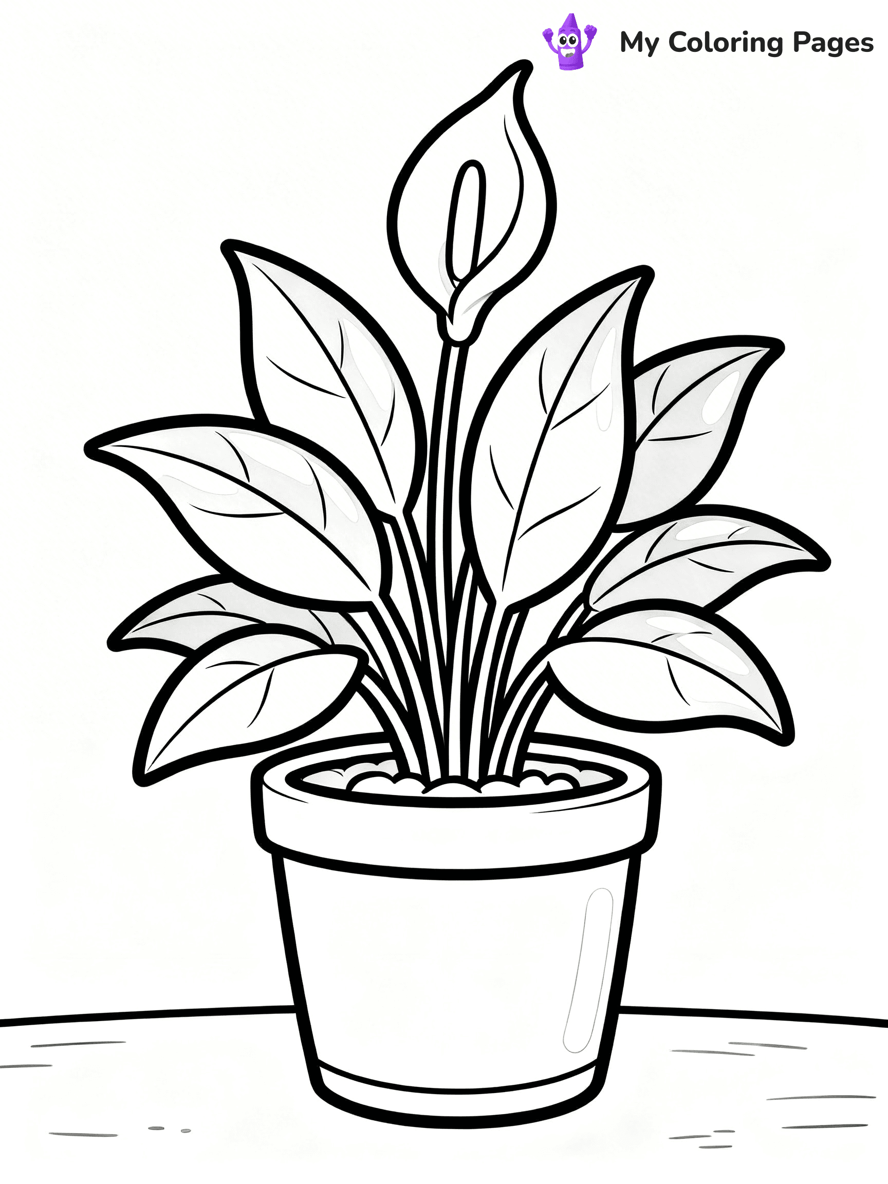 Potted Plant Coloring Pages - 27