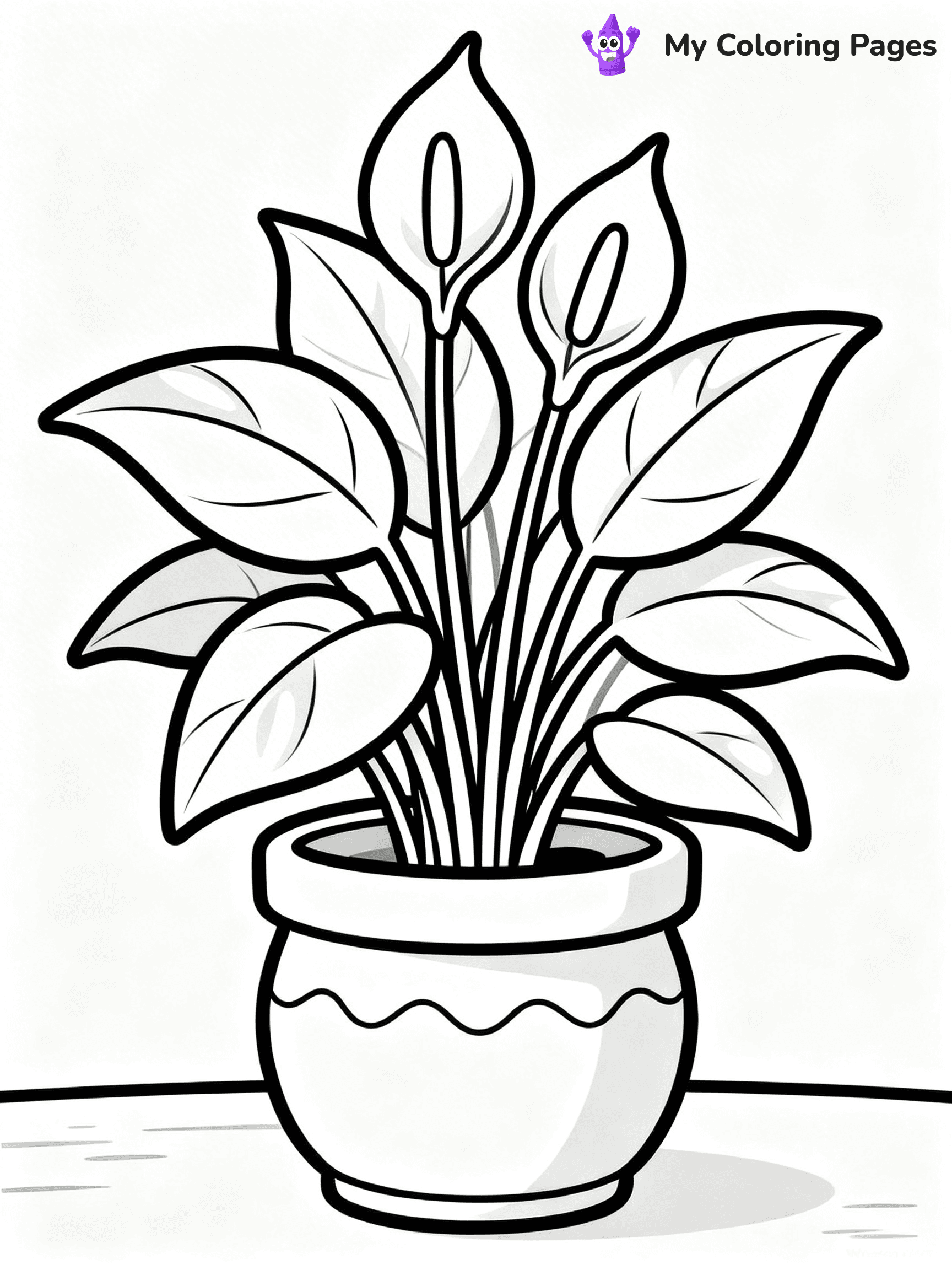 Potted Plant Coloring Pages - 26
