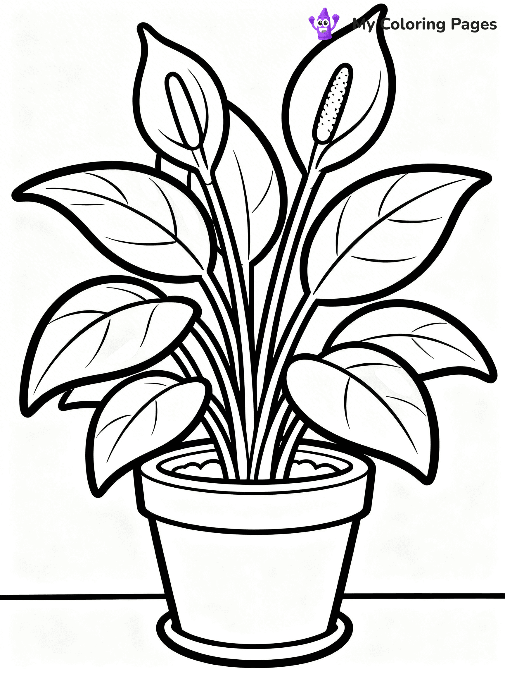 Potted Plant Coloring Pages - 24