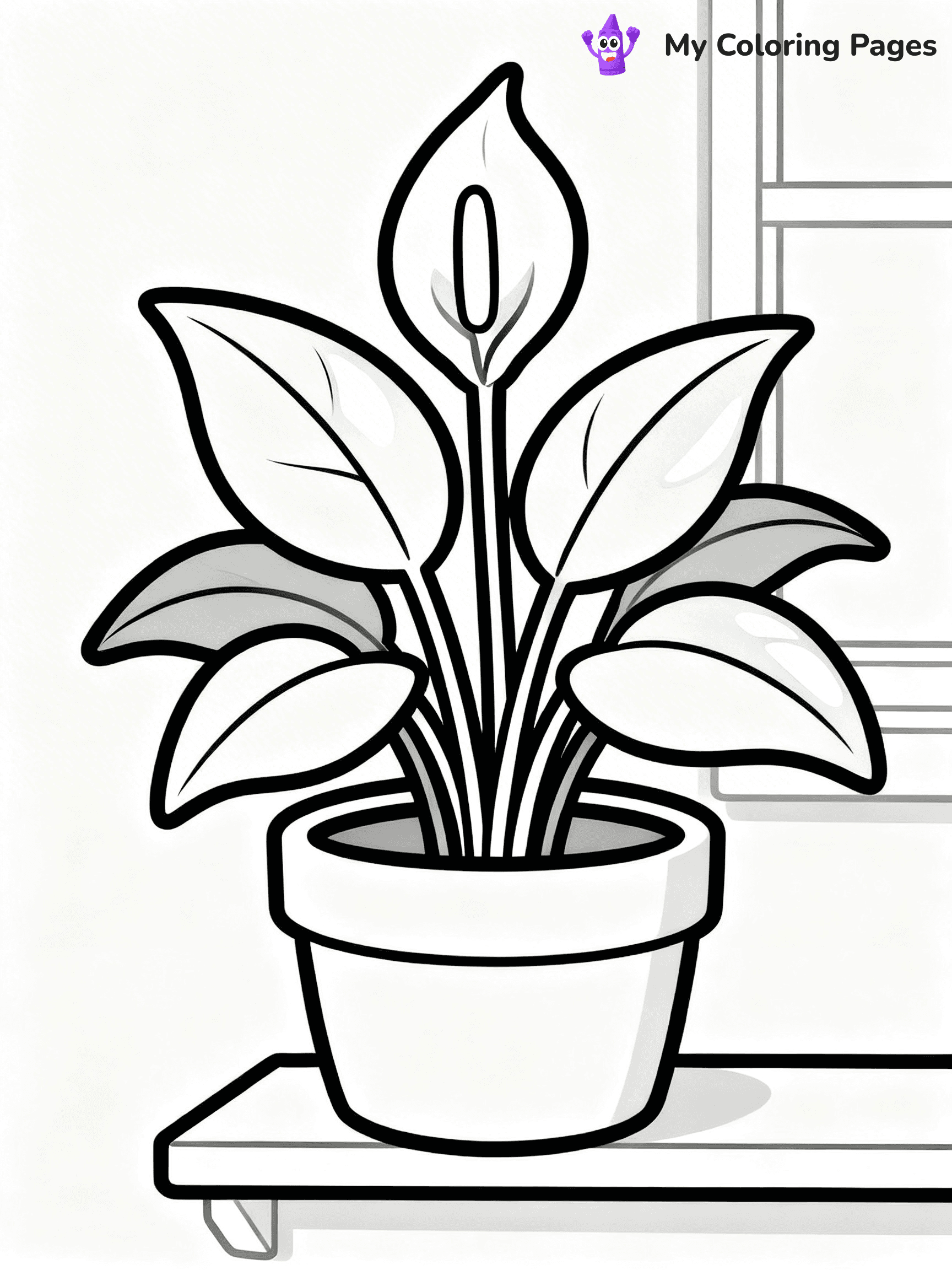 Potted Plant Coloring Pages - 22