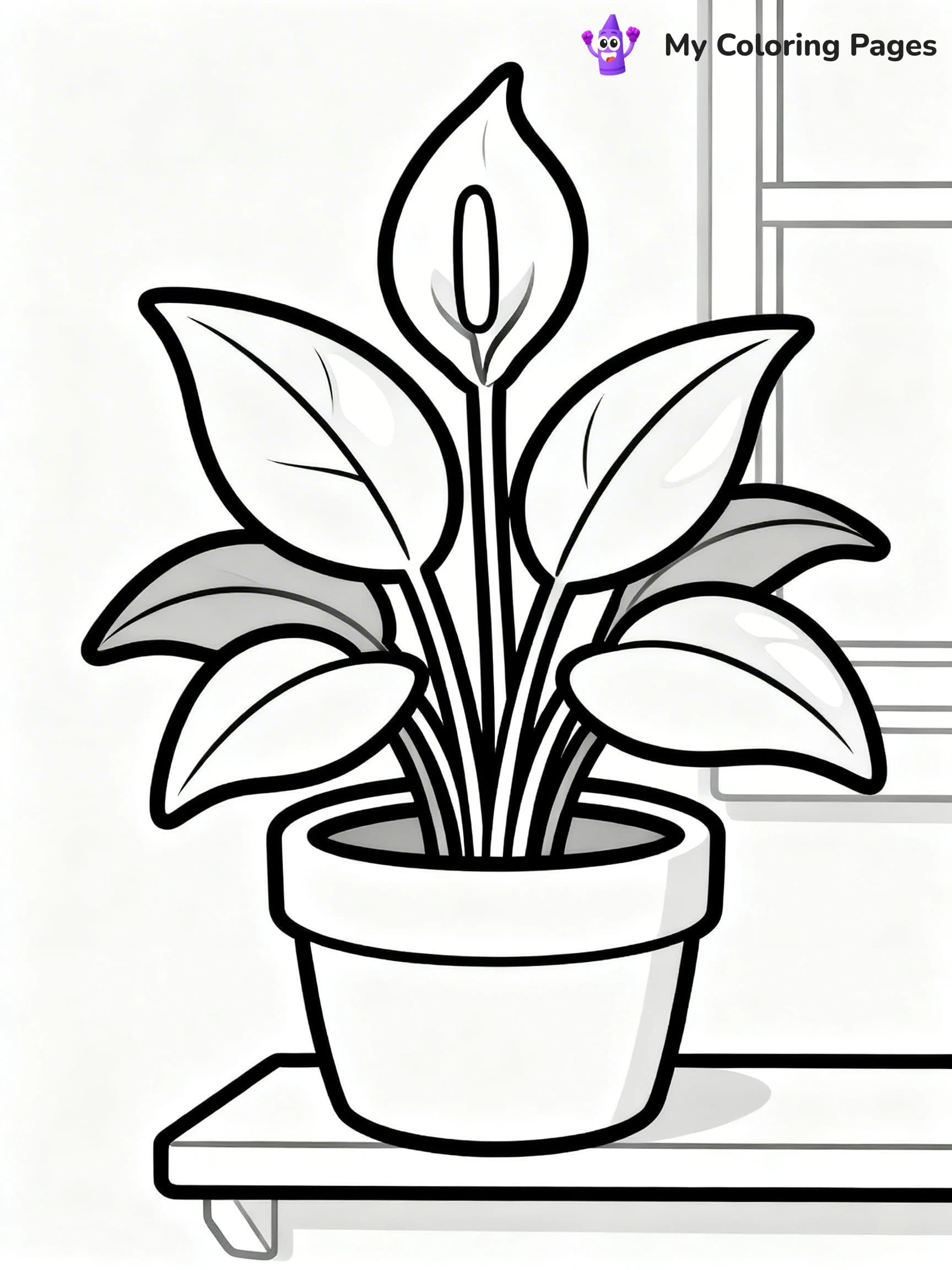 Potted Plant Coloring Pages - 22