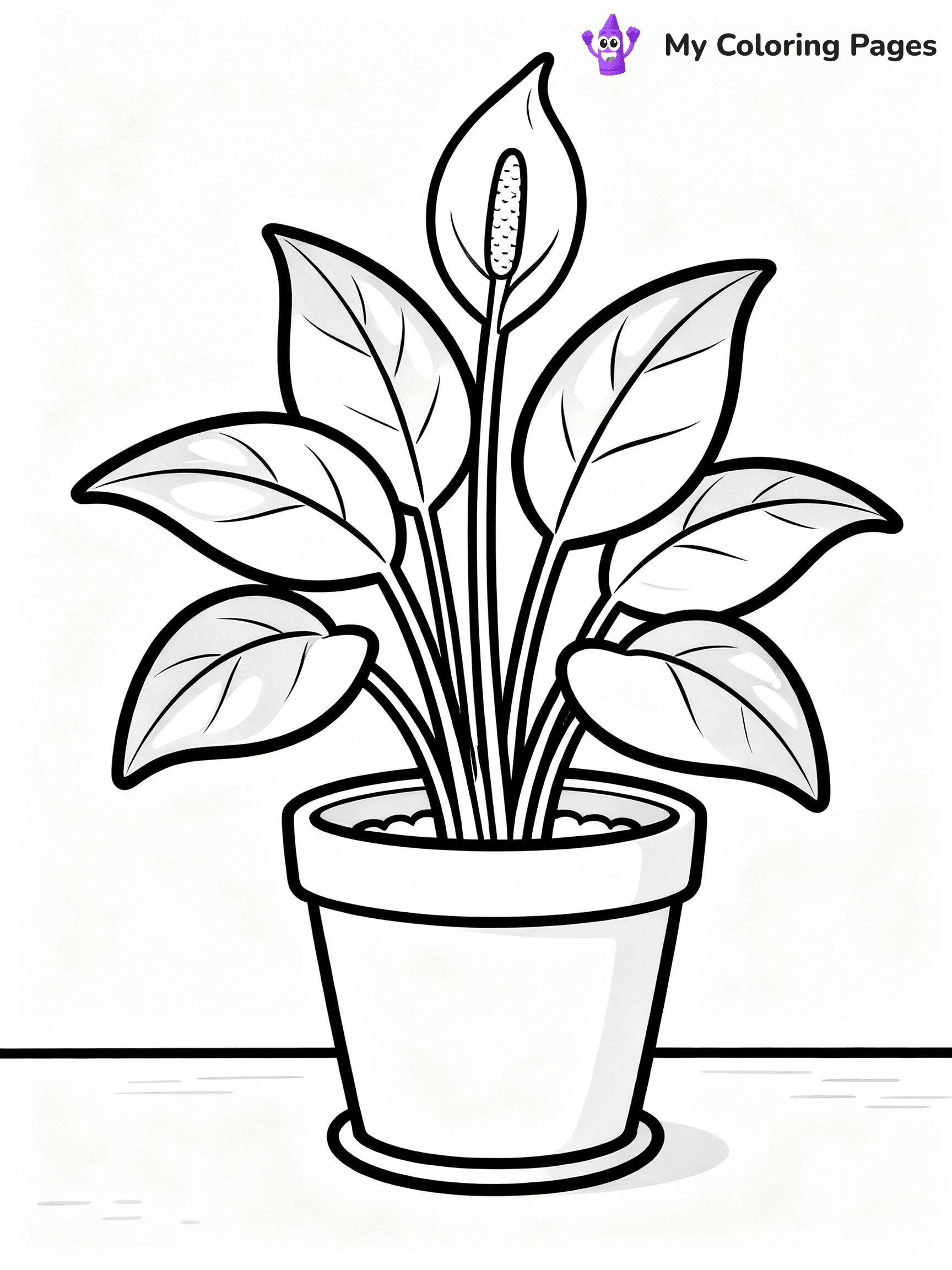 Potted Plant Coloring Pages - 21