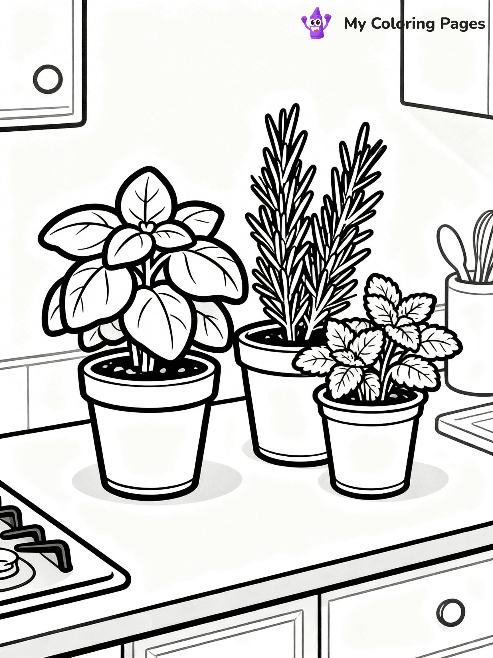 Potted Plant Coloring Pages - 19