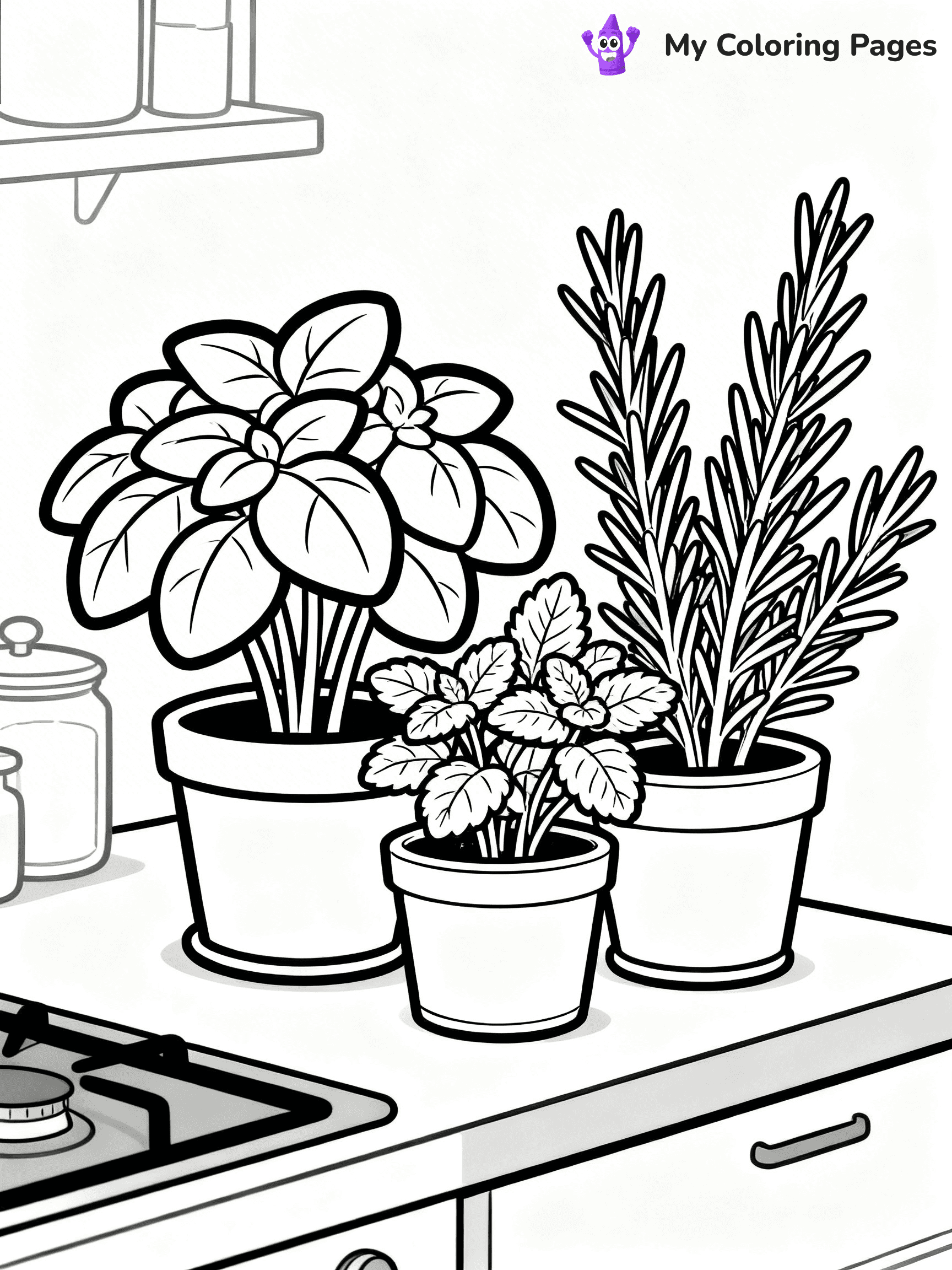 Potted Plant Coloring Pages - 18
