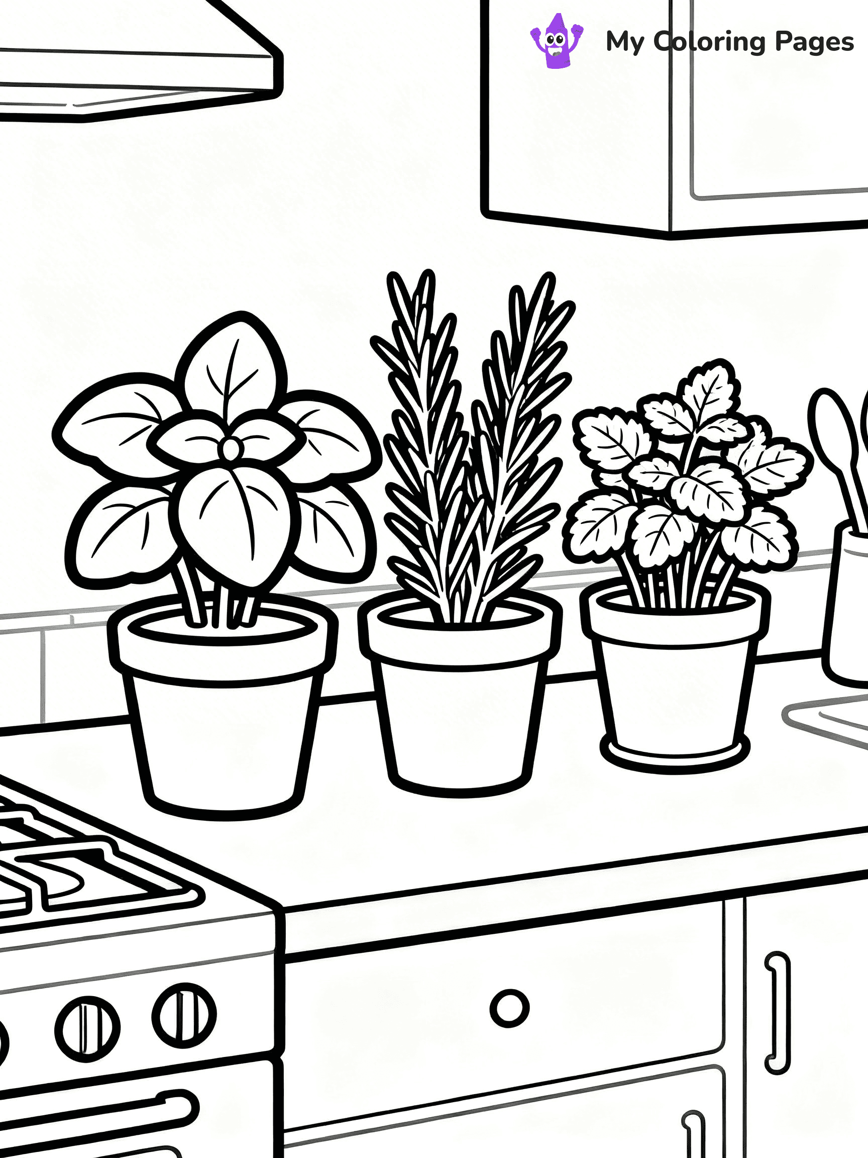 Potted Plant Coloring Pages - 17