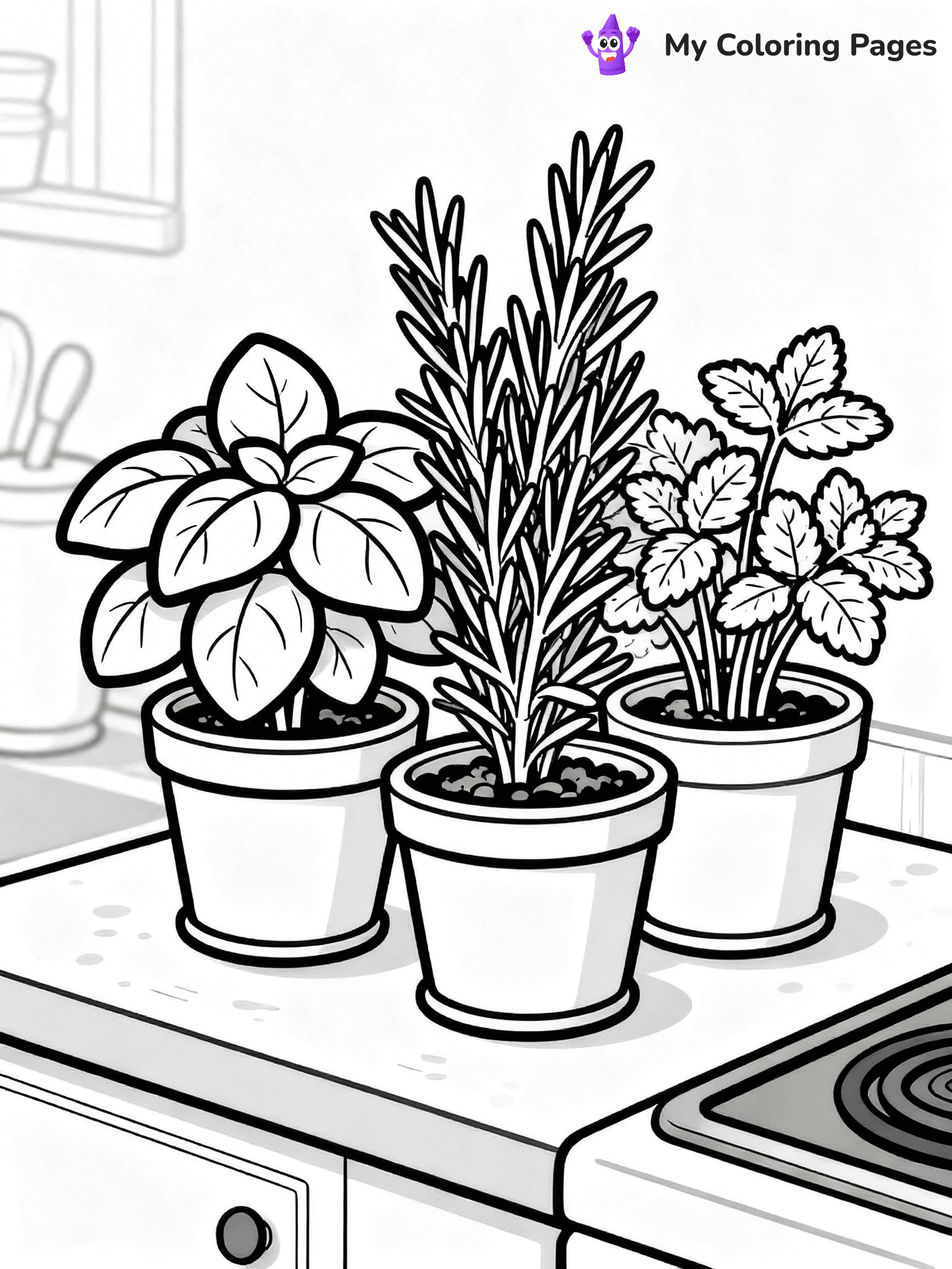 Potted Plant Coloring Pages - 14