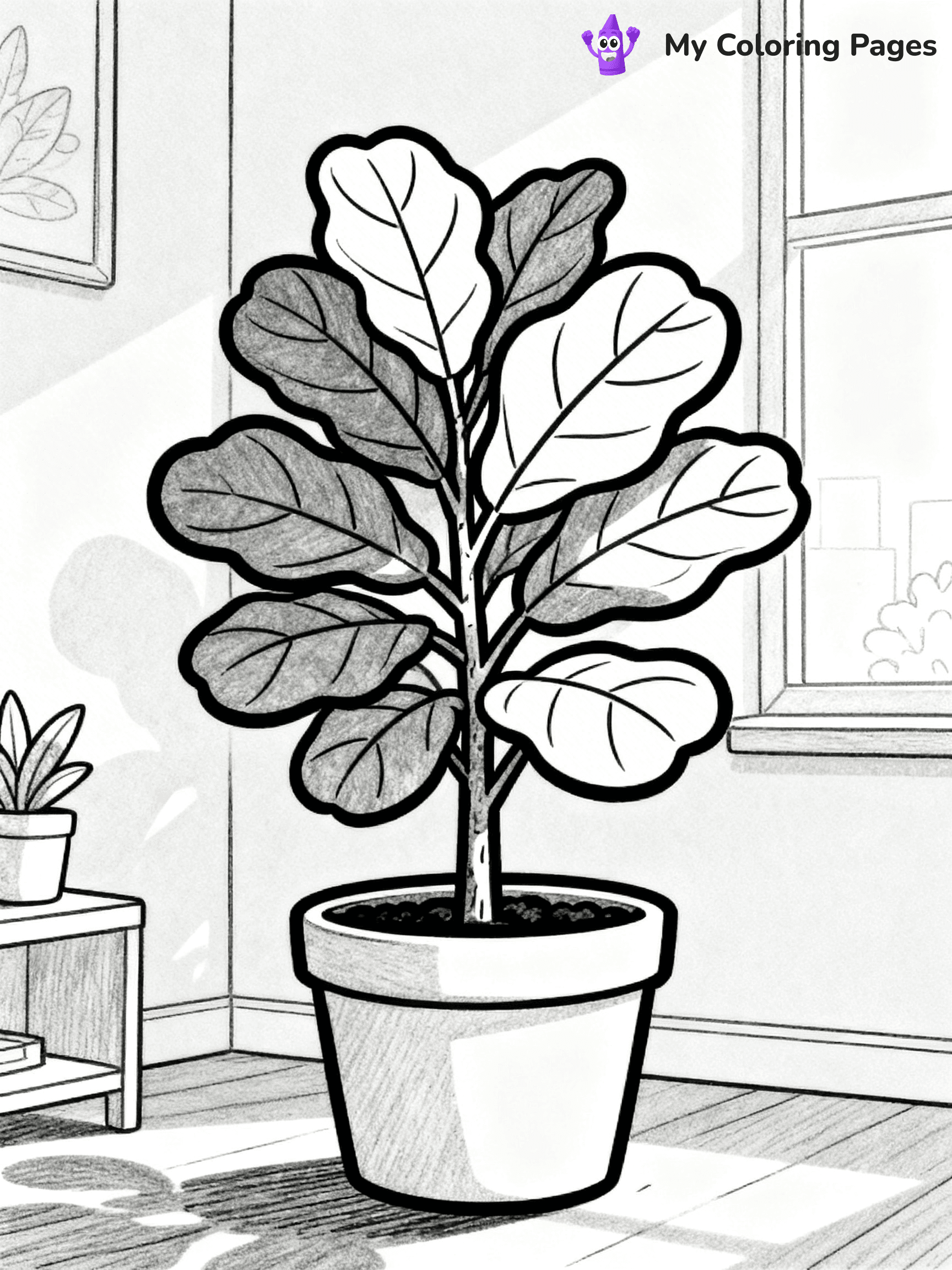 Potted Plant Coloring Pages - 13