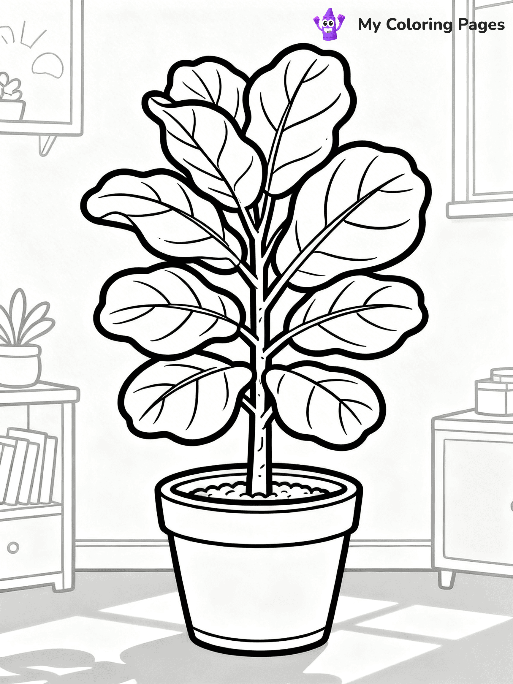 Potted Plant Coloring Pages - 11