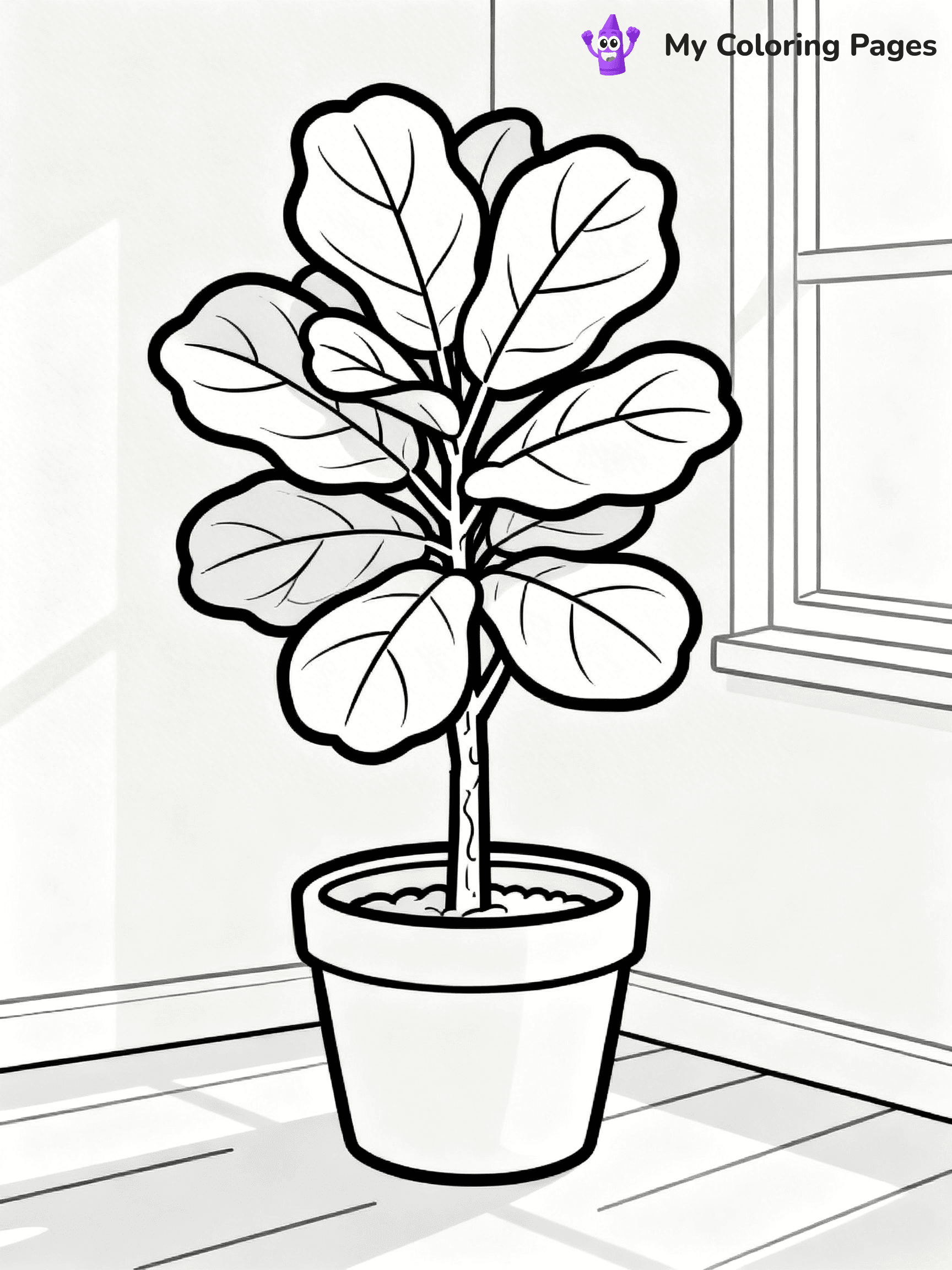 Potted Plant Coloring Pages - 10