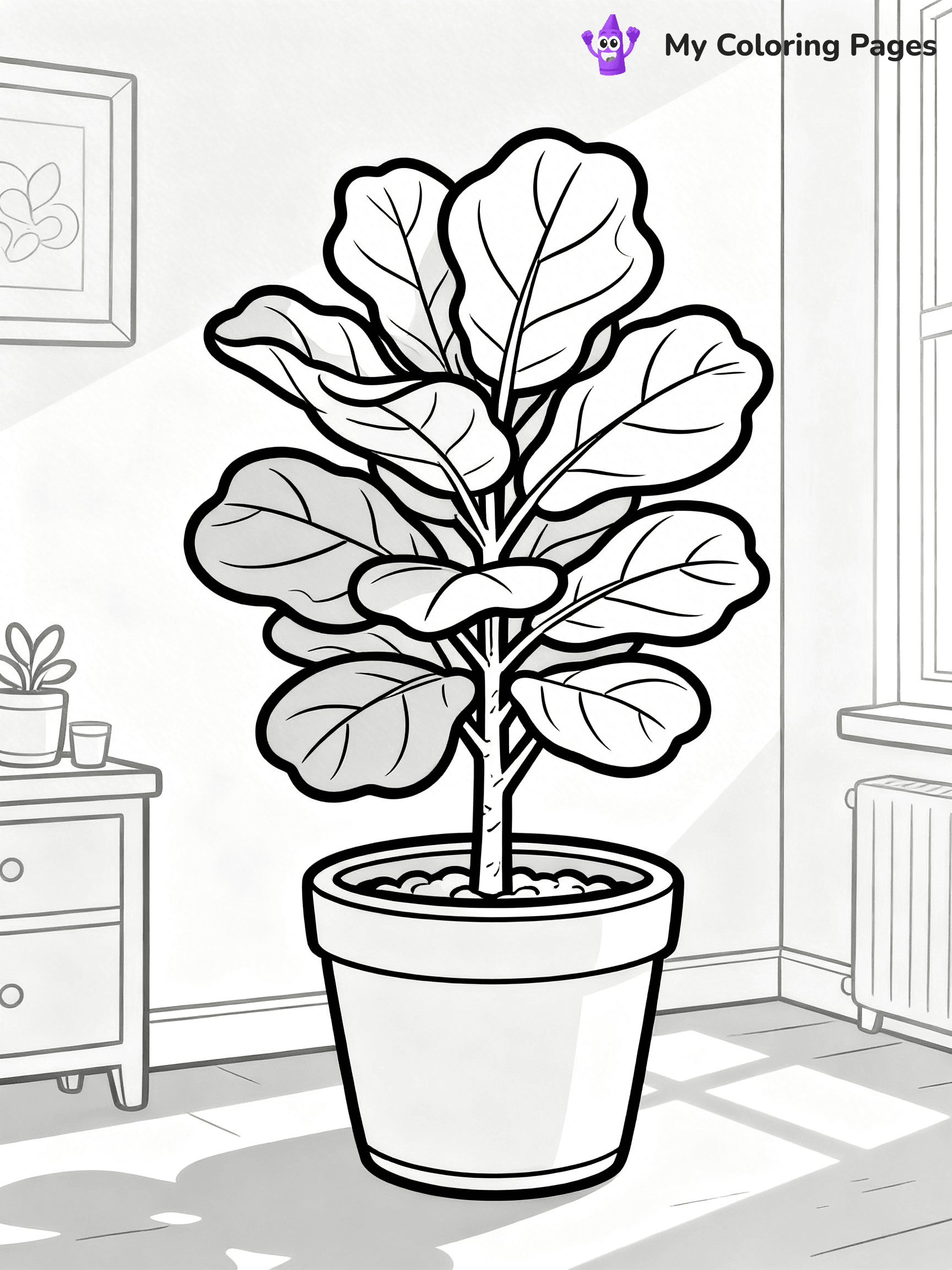Potted Plant Coloring Pages - 9