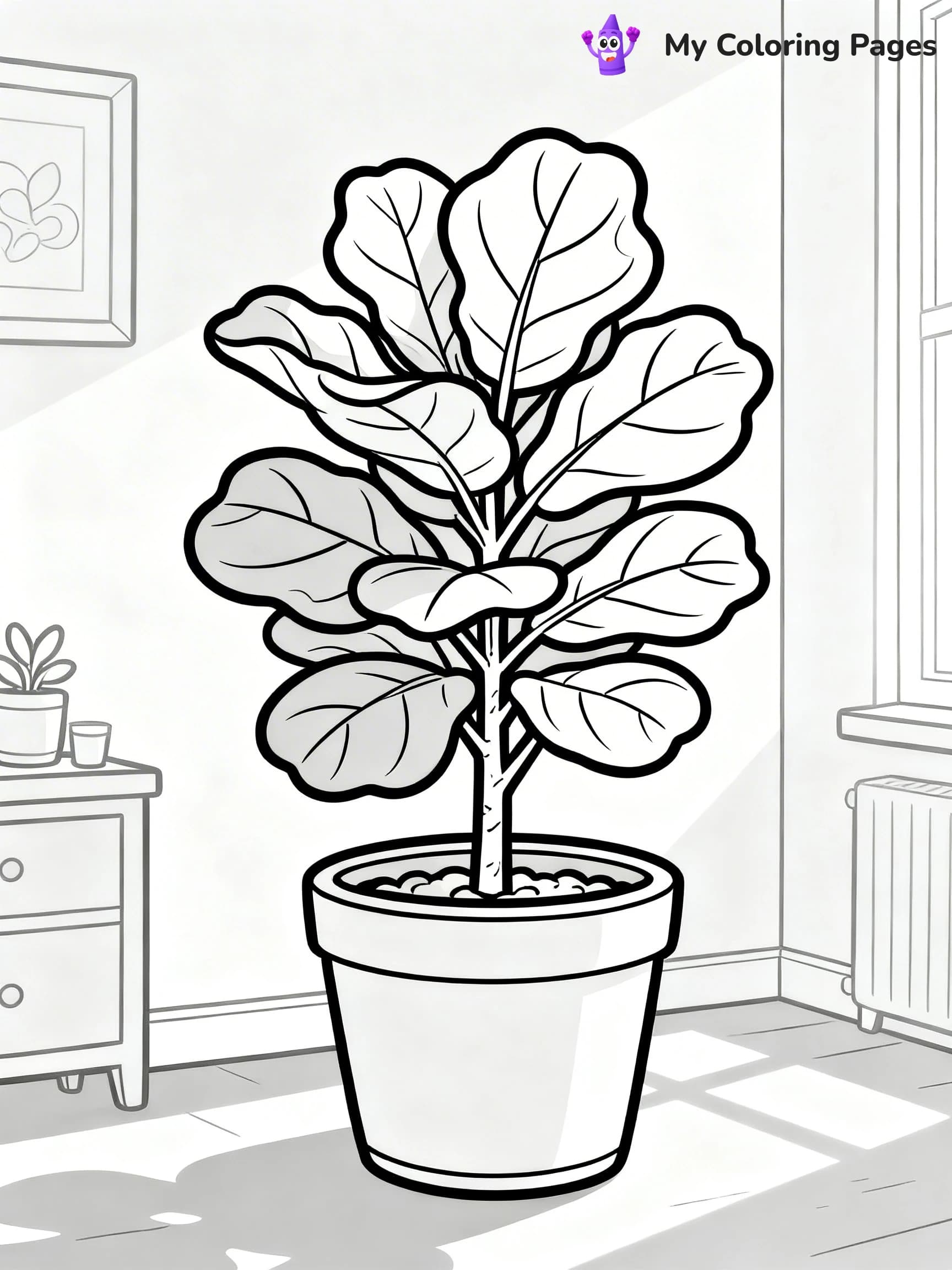 Potted Plant Coloring Pages - 9